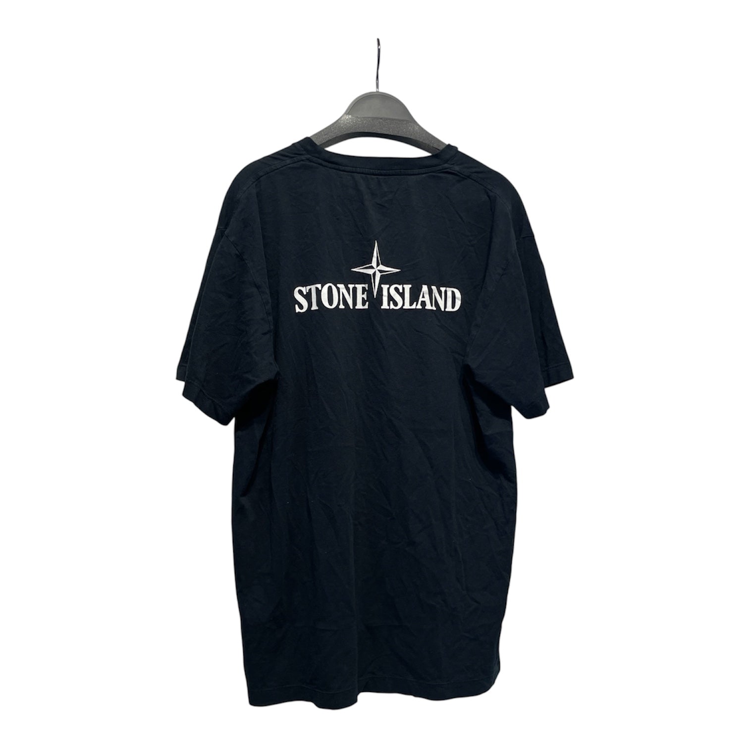 STONE ISLAND/T-Shirt/XL/Cotton/BLK/Graphic/classic logo view 2