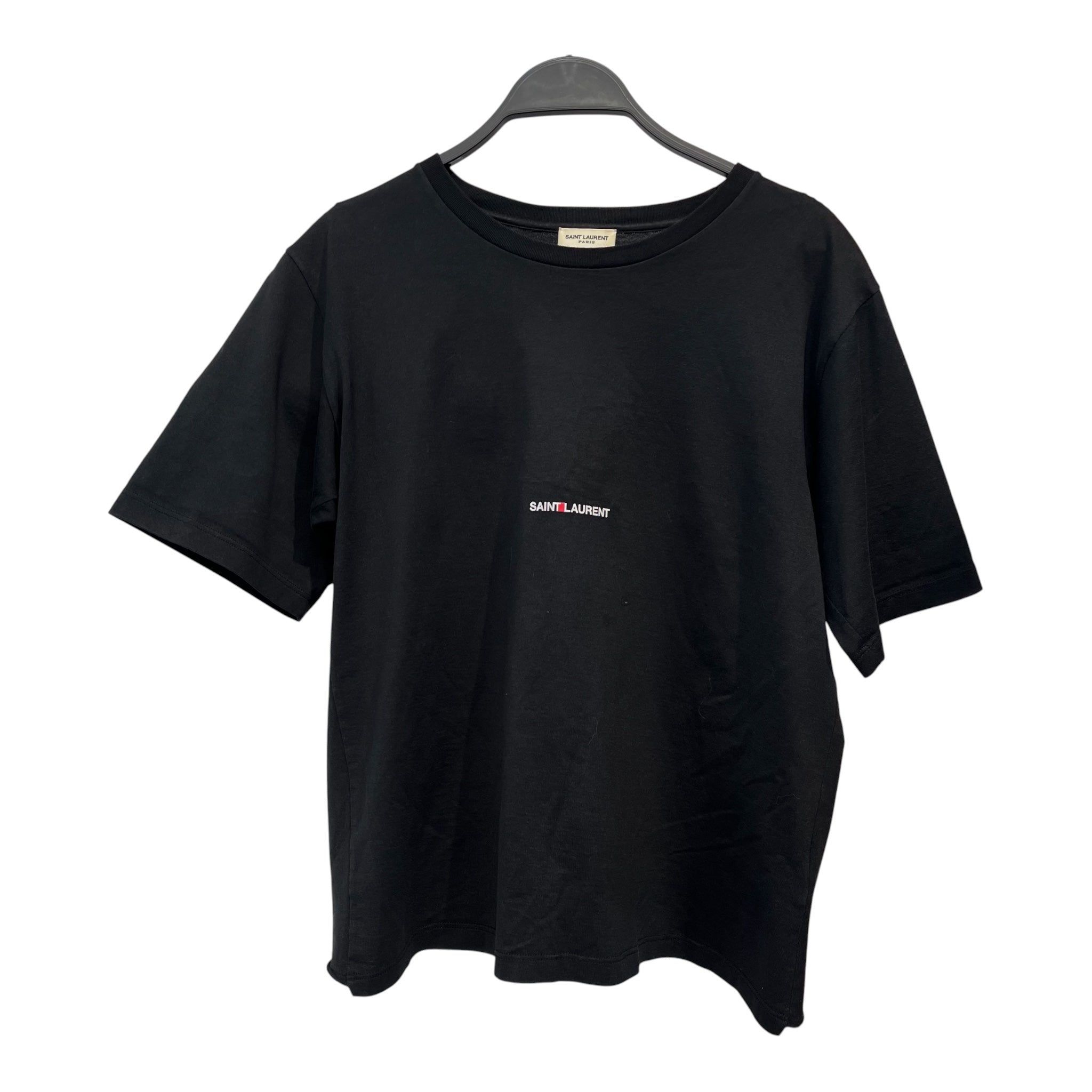 SAINT LAURENT/T-Shirt/S/Cotton/BLK/Saint Laurent Logo Shirt