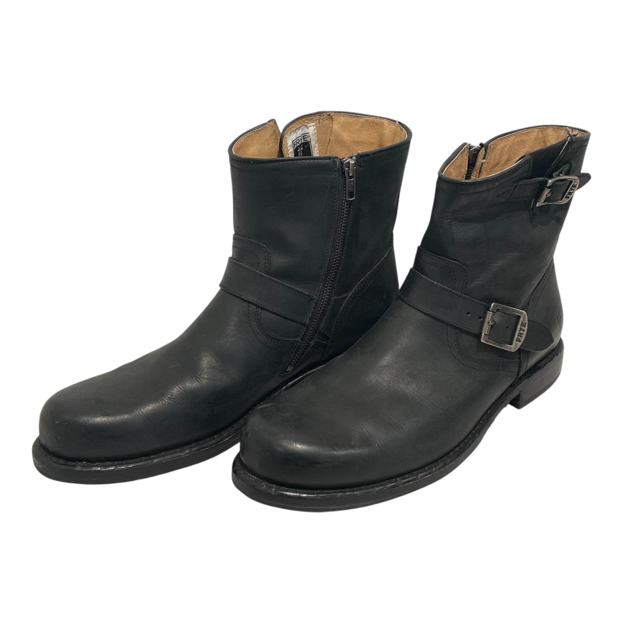 FRYE/Biker Boots/US 13/Leather/BLK/Side Zip/VERONICA BOOTS view 1