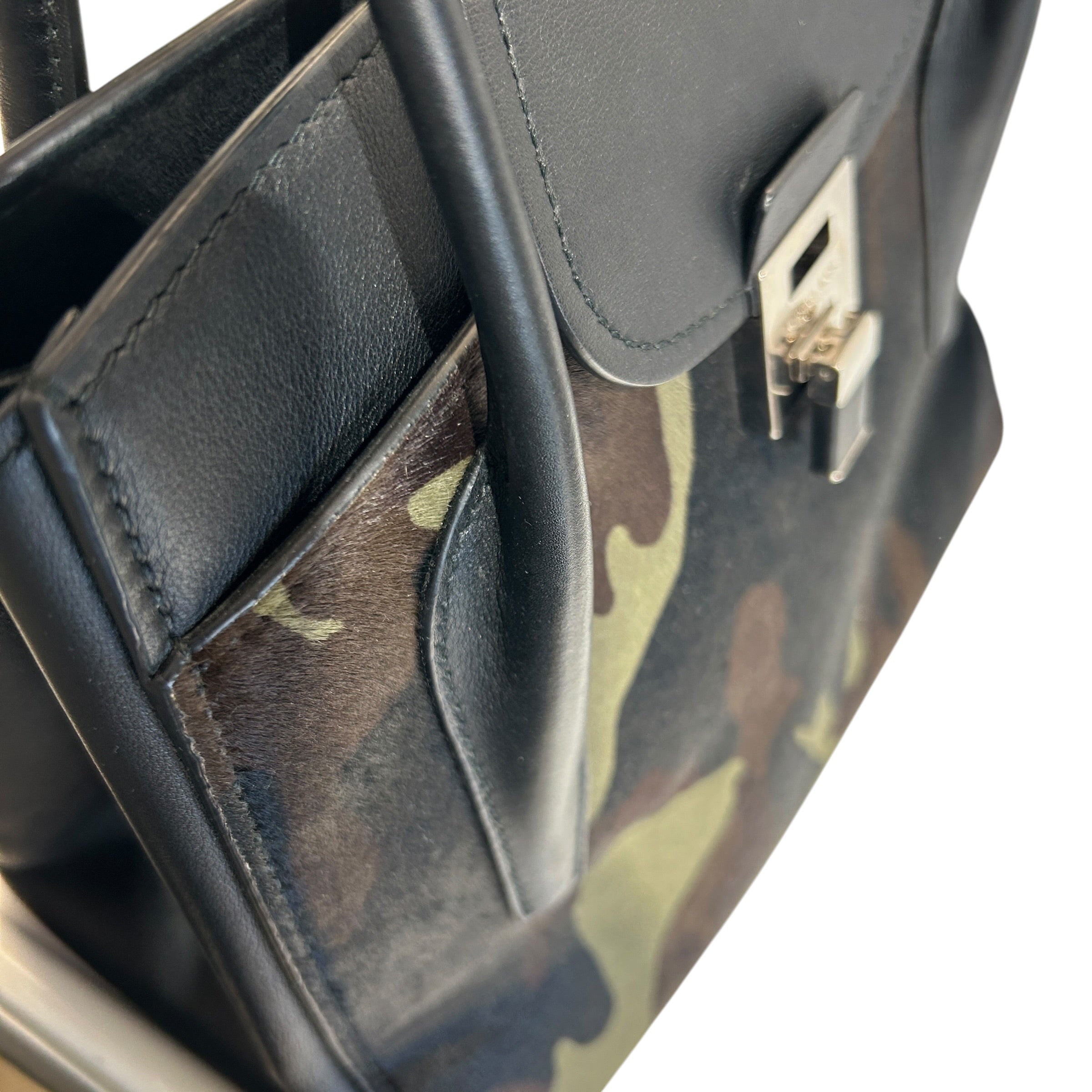 MICHAEL KORS/Bag/Camouflage/BLK/Genuine haircalf view 6