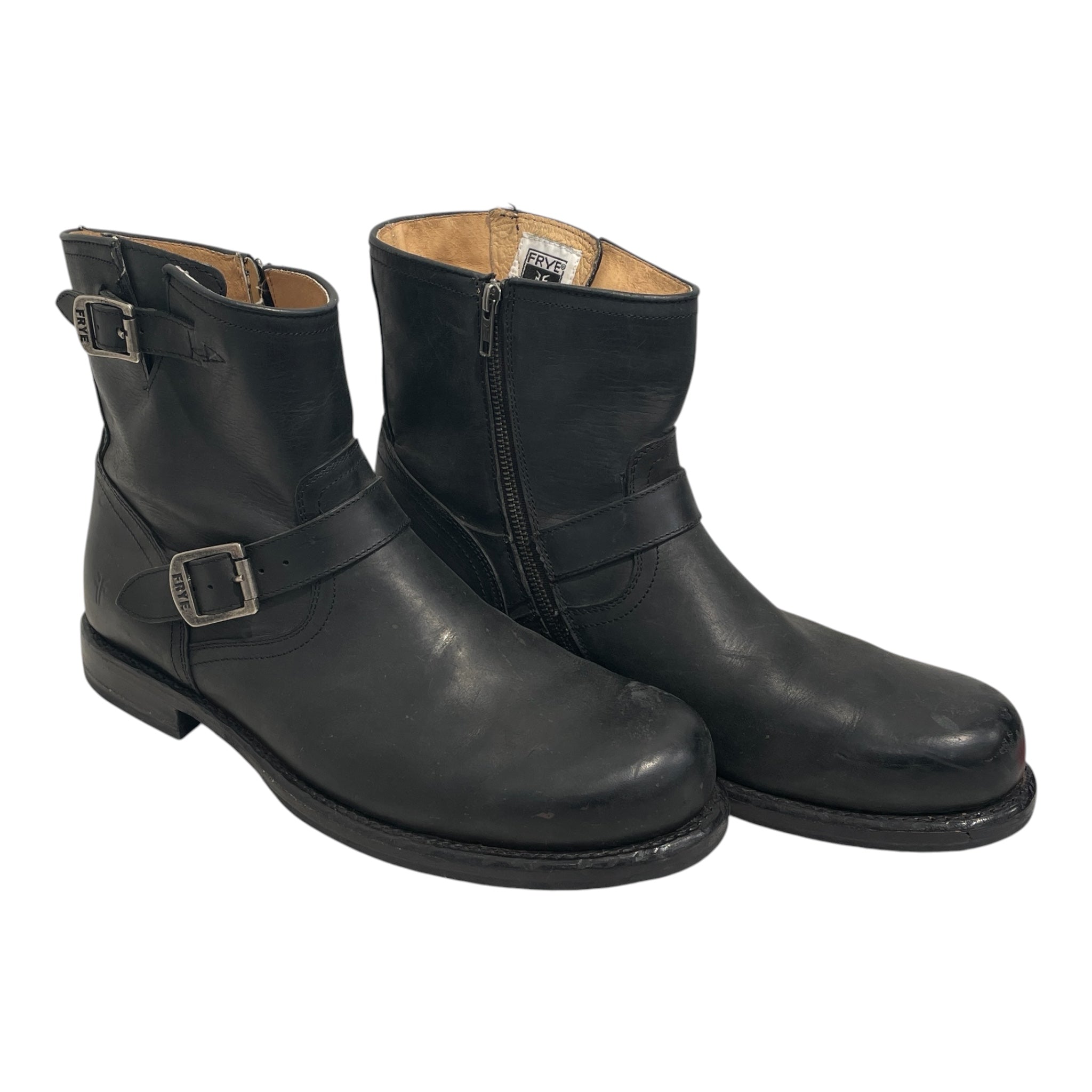 FRYE/Biker Boots/US 13/Leather/BLK/Side Zip/VERONICA BOOTS view 2