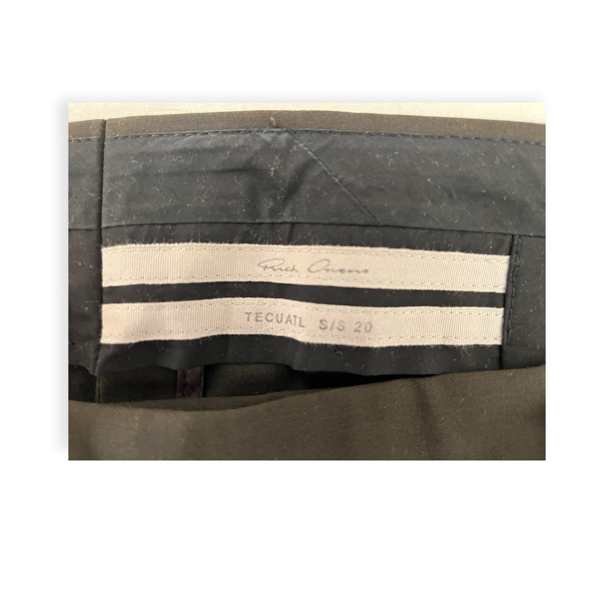 Rick Owens/Pants/42/Wool/BRW/High-waisted/TECUATL S/S 20 view 3