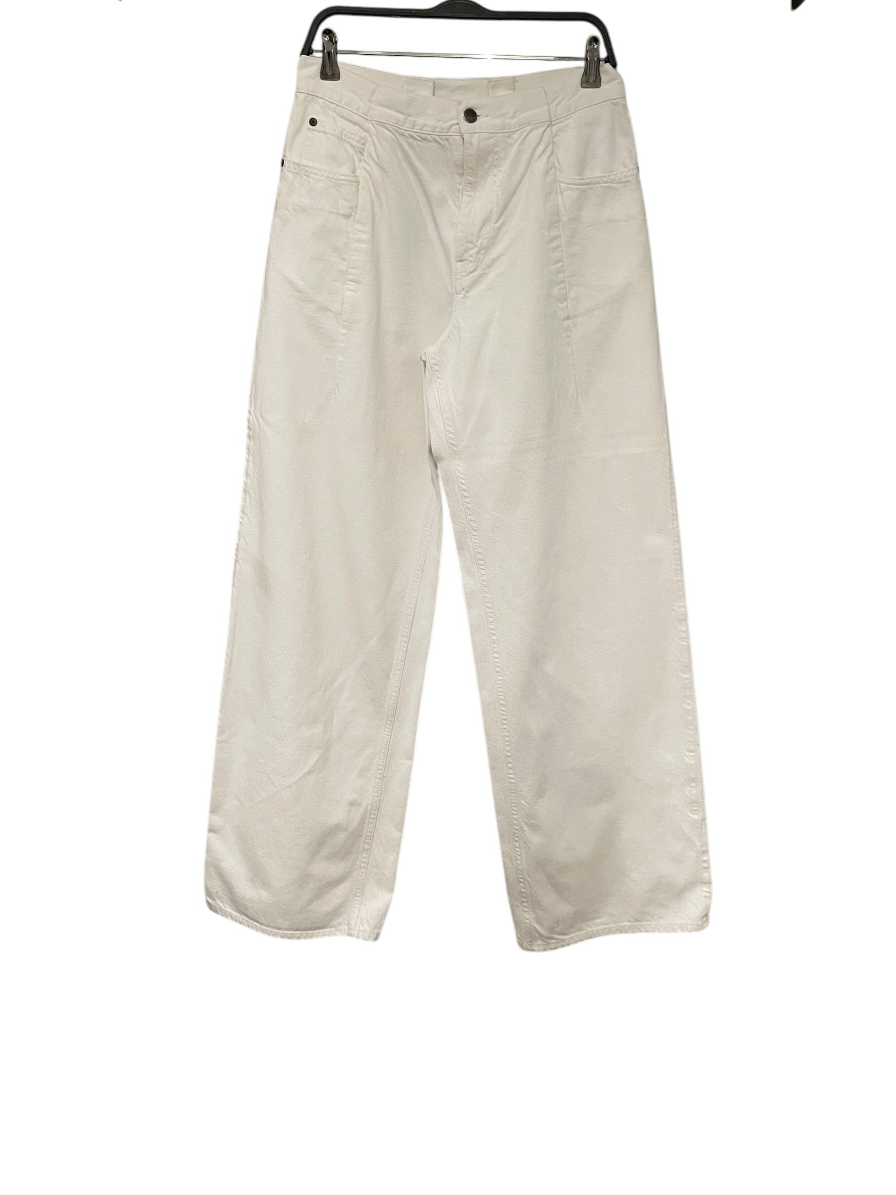 Maison Margiela/Wide Leg Pants/42/Cotton/WHT/ view 1