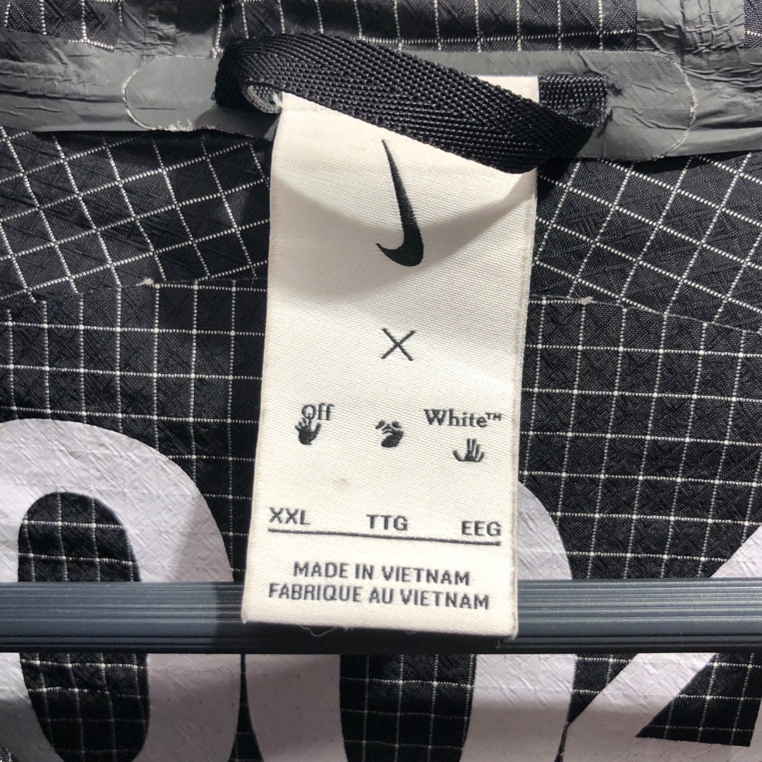 OFF-WHITE/NIKE/Jacket/XXL/Nylon/BLK/All Over Print/ripstop grid 004 jacket view 3