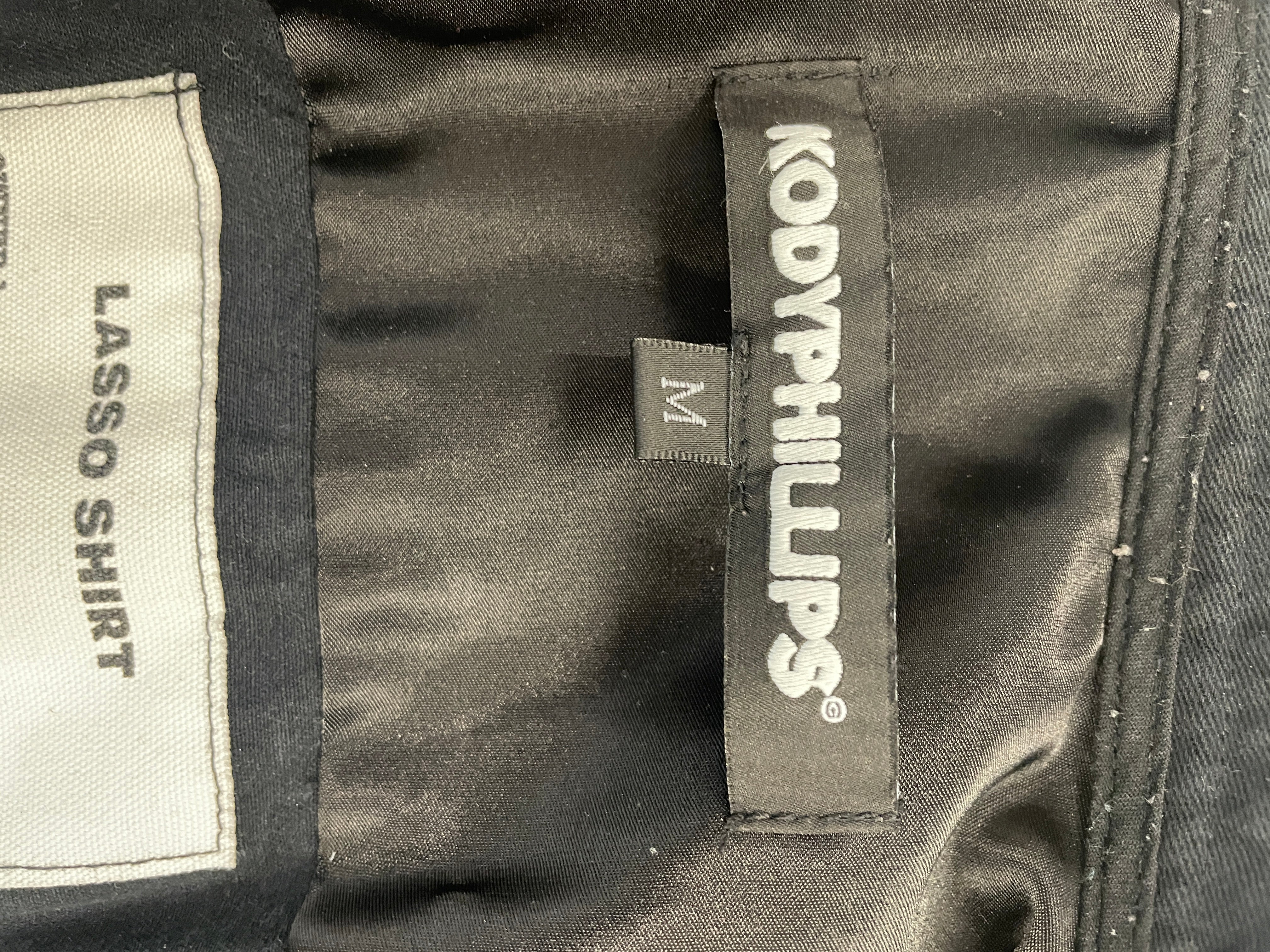 KODY PHILLIPS/SS Shirt/M/Cotton/BLK/EMBELLISH LASSO/PINS ON COLLAR view 3