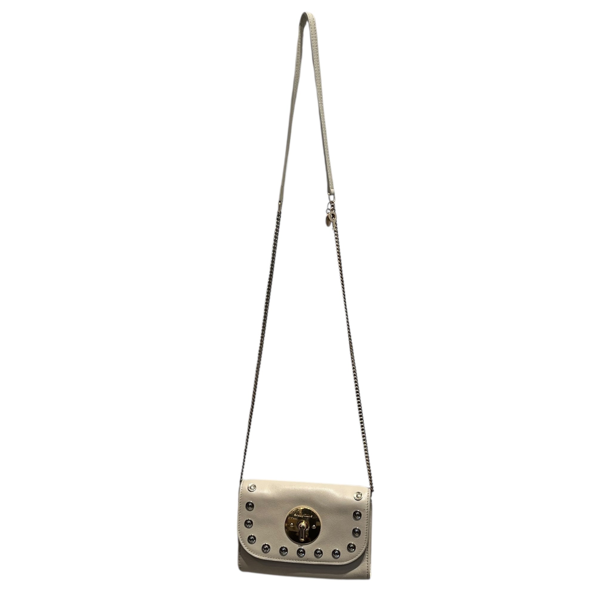 SEE BY CHLOE/Cross Body Bag/Leather/CRM/LOIS MINI STUD CHAIN STRAP view 1