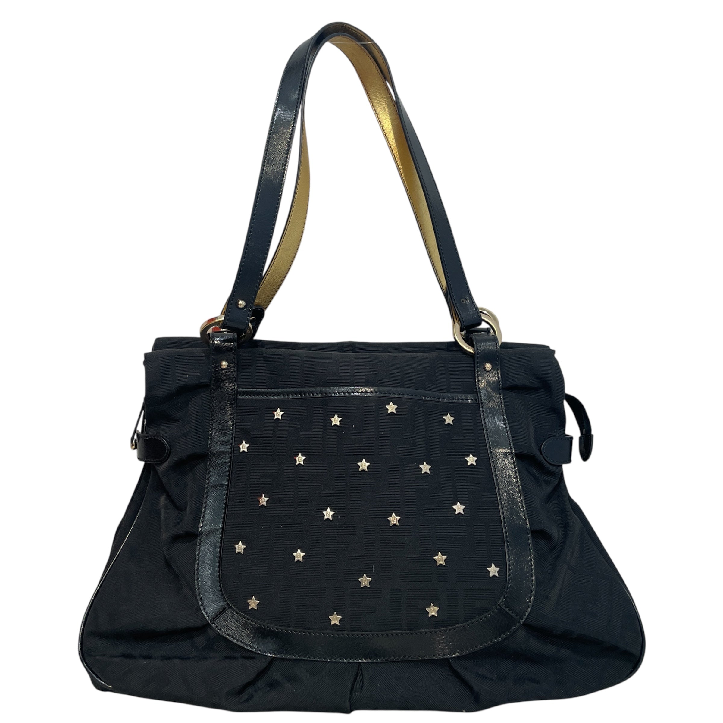 FENDI/Hand Bag/Cotton/BLK/Star Hobo Bag view 1