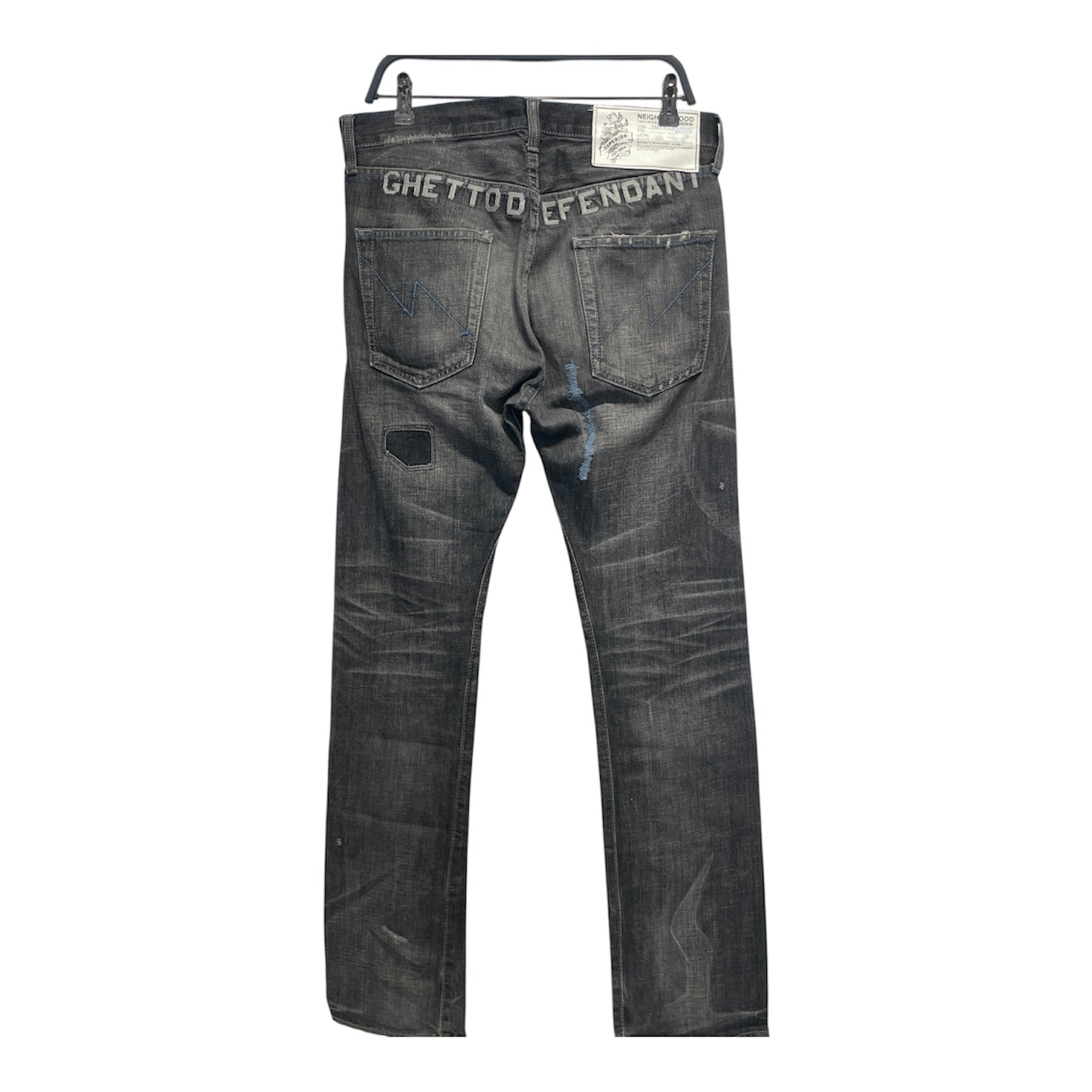 NEIGHBORHOOD/Skinny Pants/M/Denim/GRY/Low-rise/ view 2