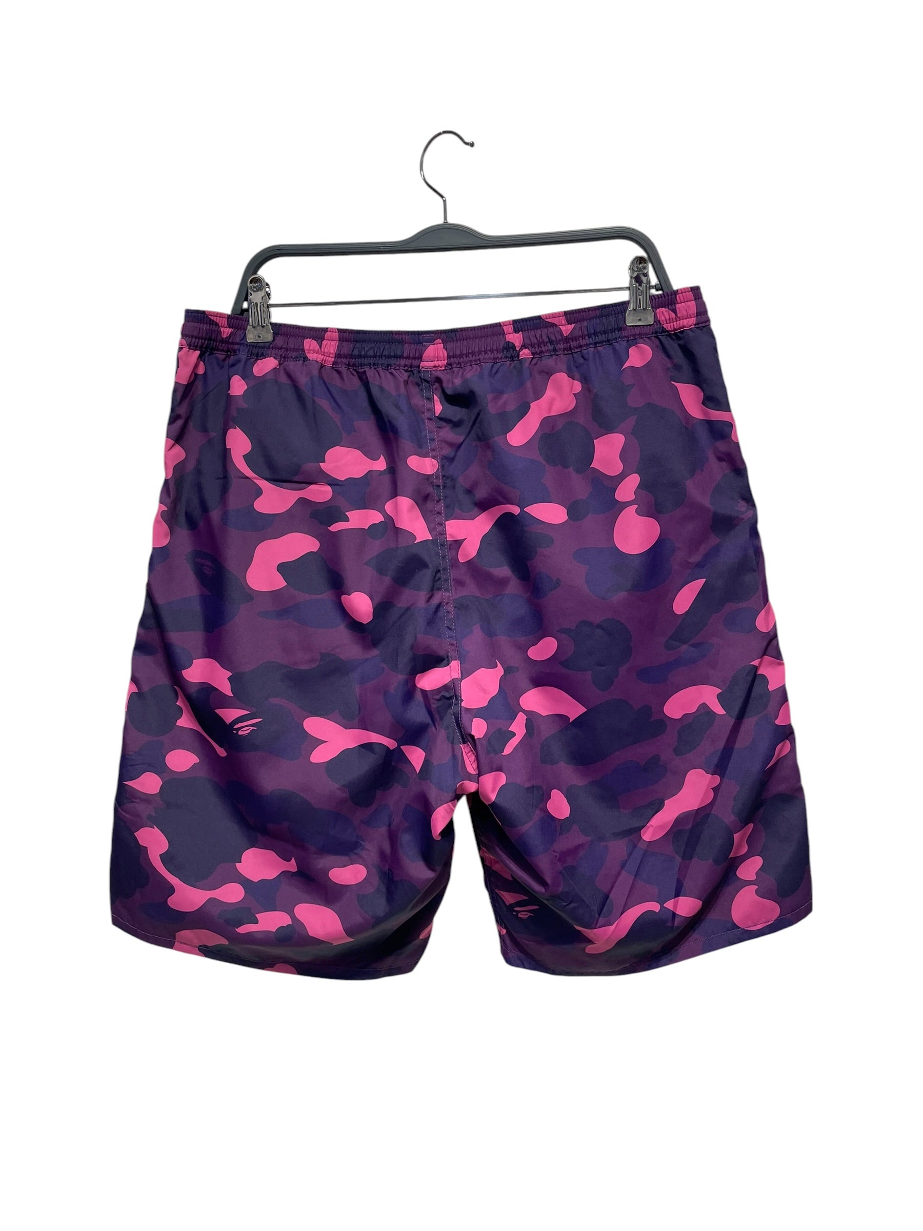 A BATHING APE/Shorts/XL/Polyester/PPL/Camouflage/Reversible Camo/Shark Face view 4