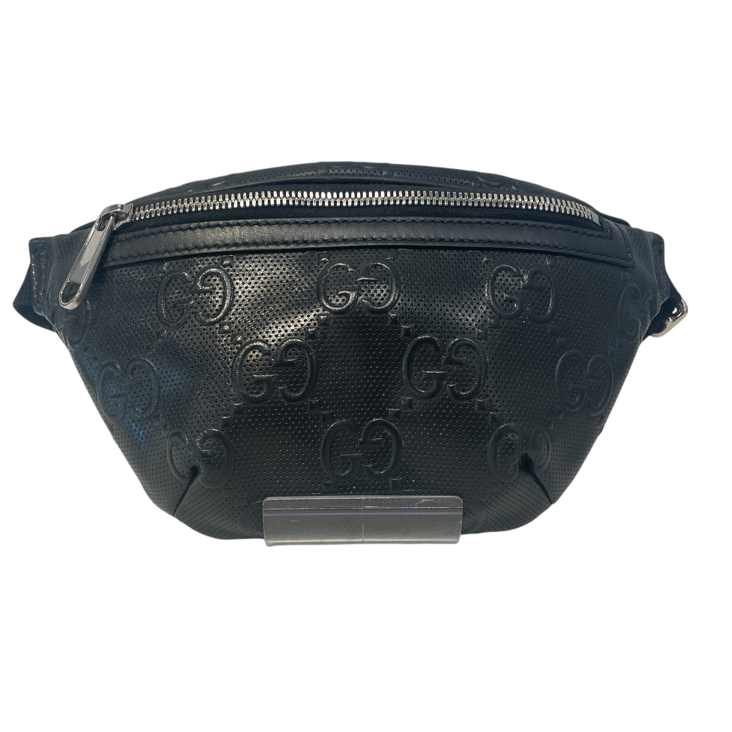 GUCCI/Fanny Pack/Monogram/Leather/BLK/GG view 1