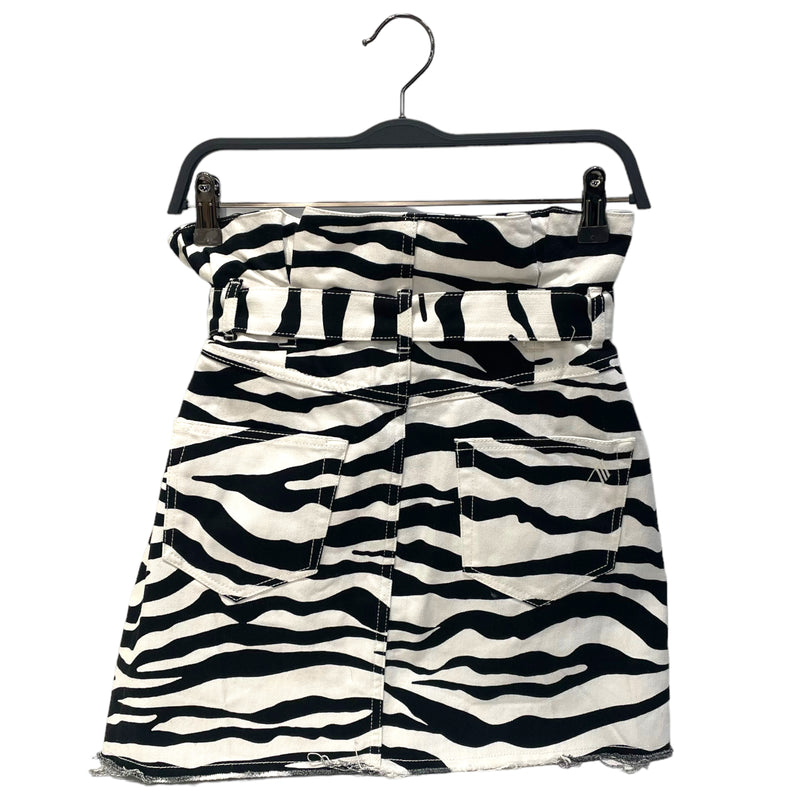 The Attico/Skirt/40/Animal Pattern/Cotton/WHT/