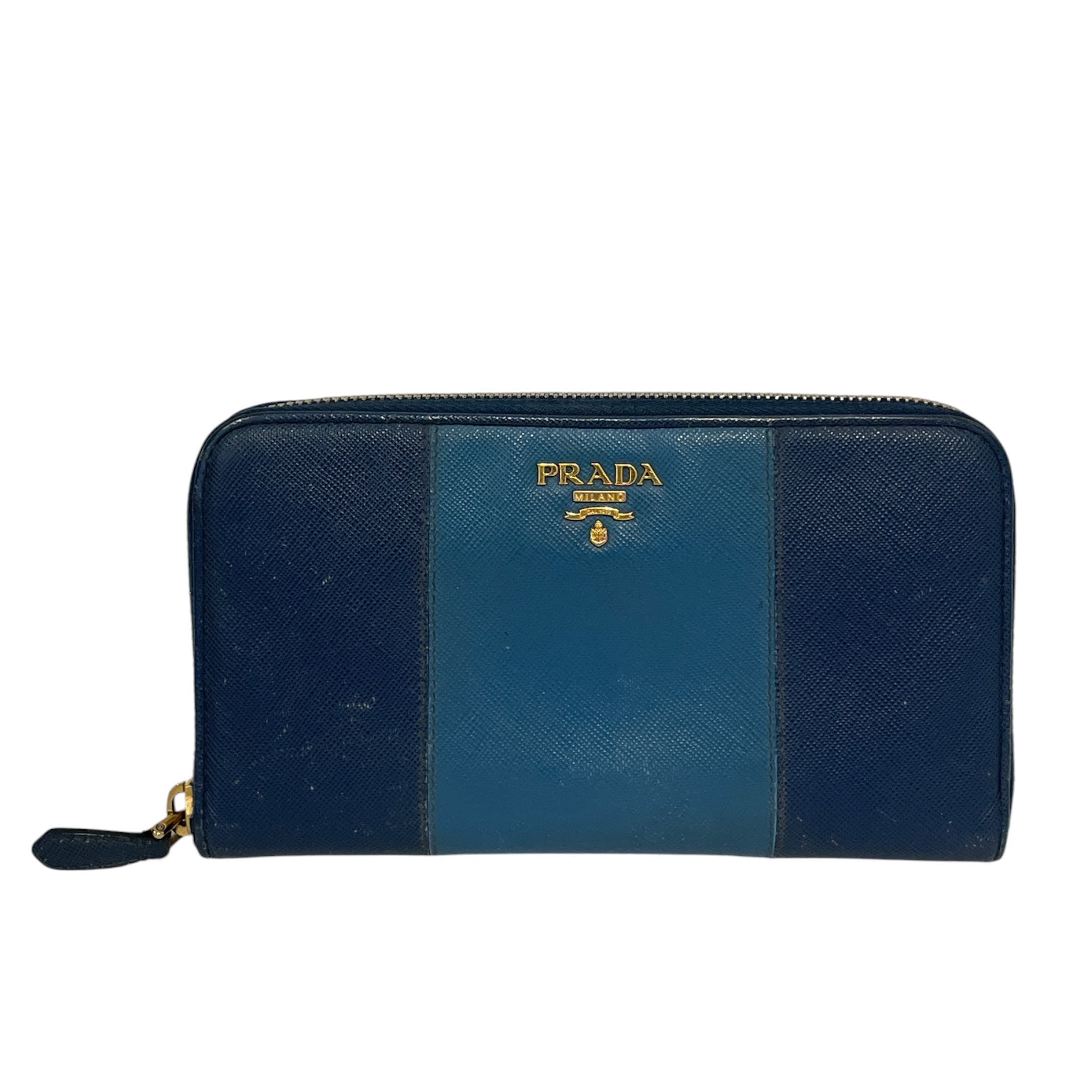 PRADA/Long Wallet/Leather/BLU/L's/2 TONE, X6KRRWJ view 1