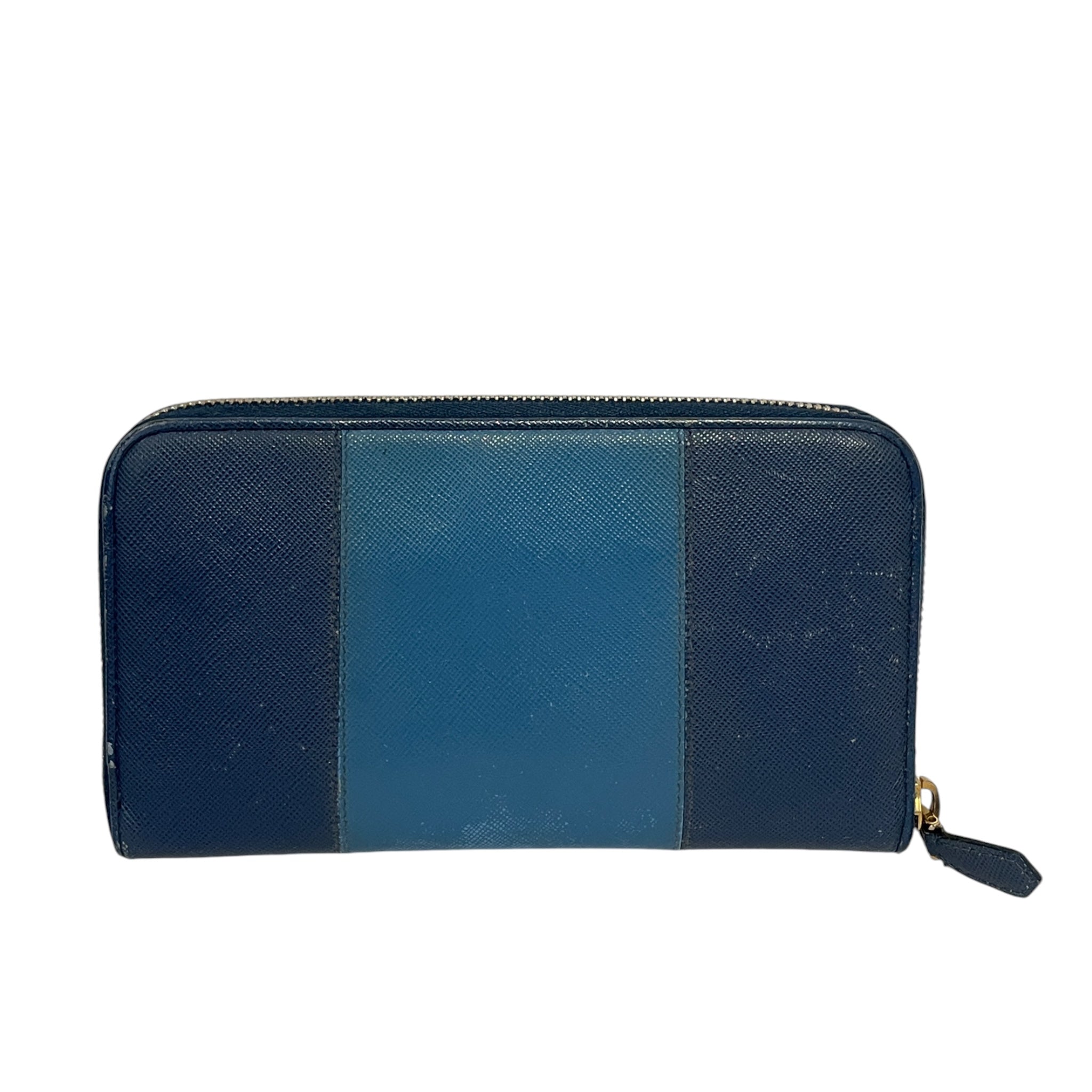PRADA/Long Wallet/Leather/BLU/L's/2 TONE, X6KRRWJ view 2