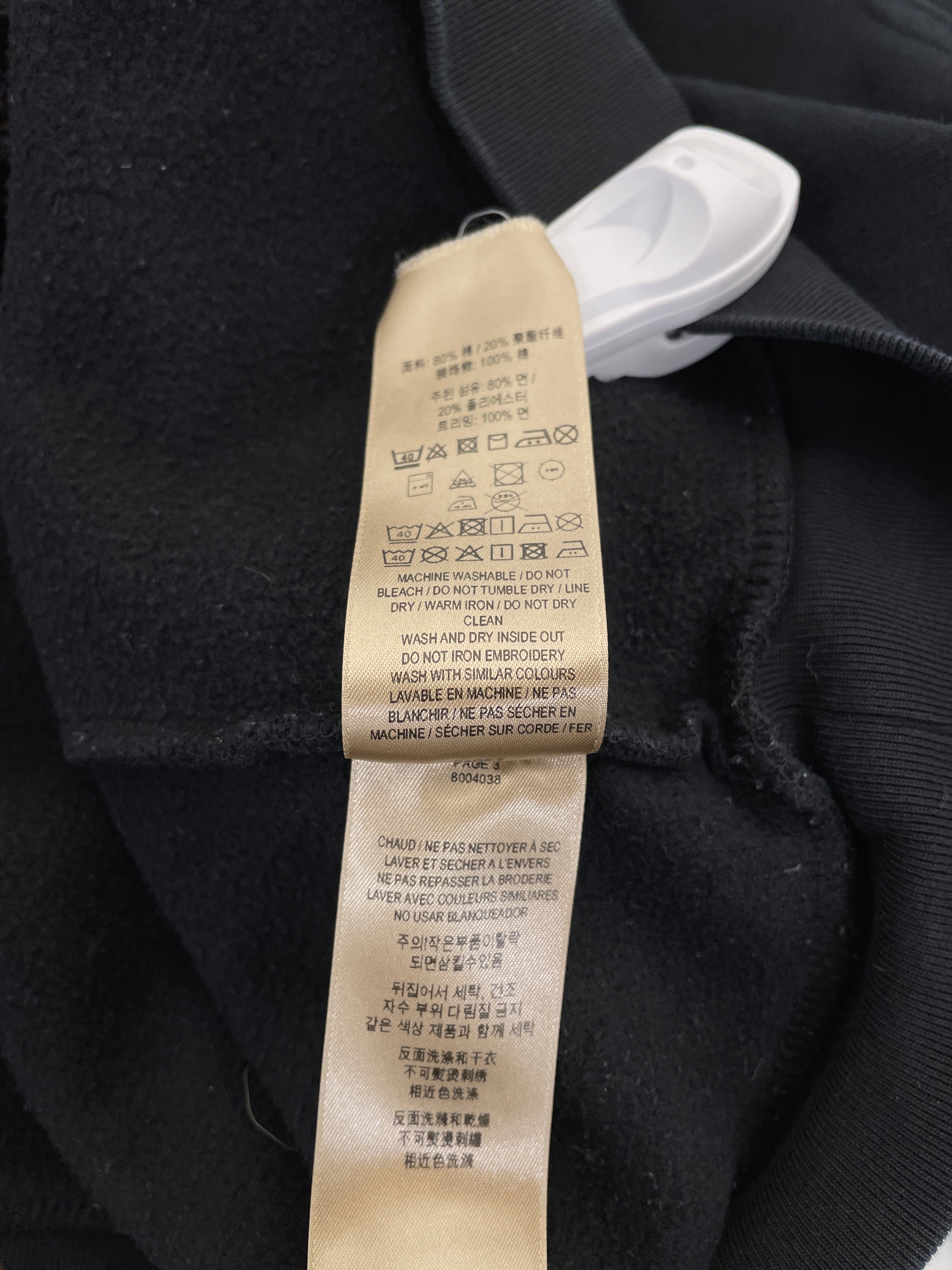 BURBERRY LONDON/Sweatshirt/M/Cotton/BLK/Embroidered Burberrys Logo view 4