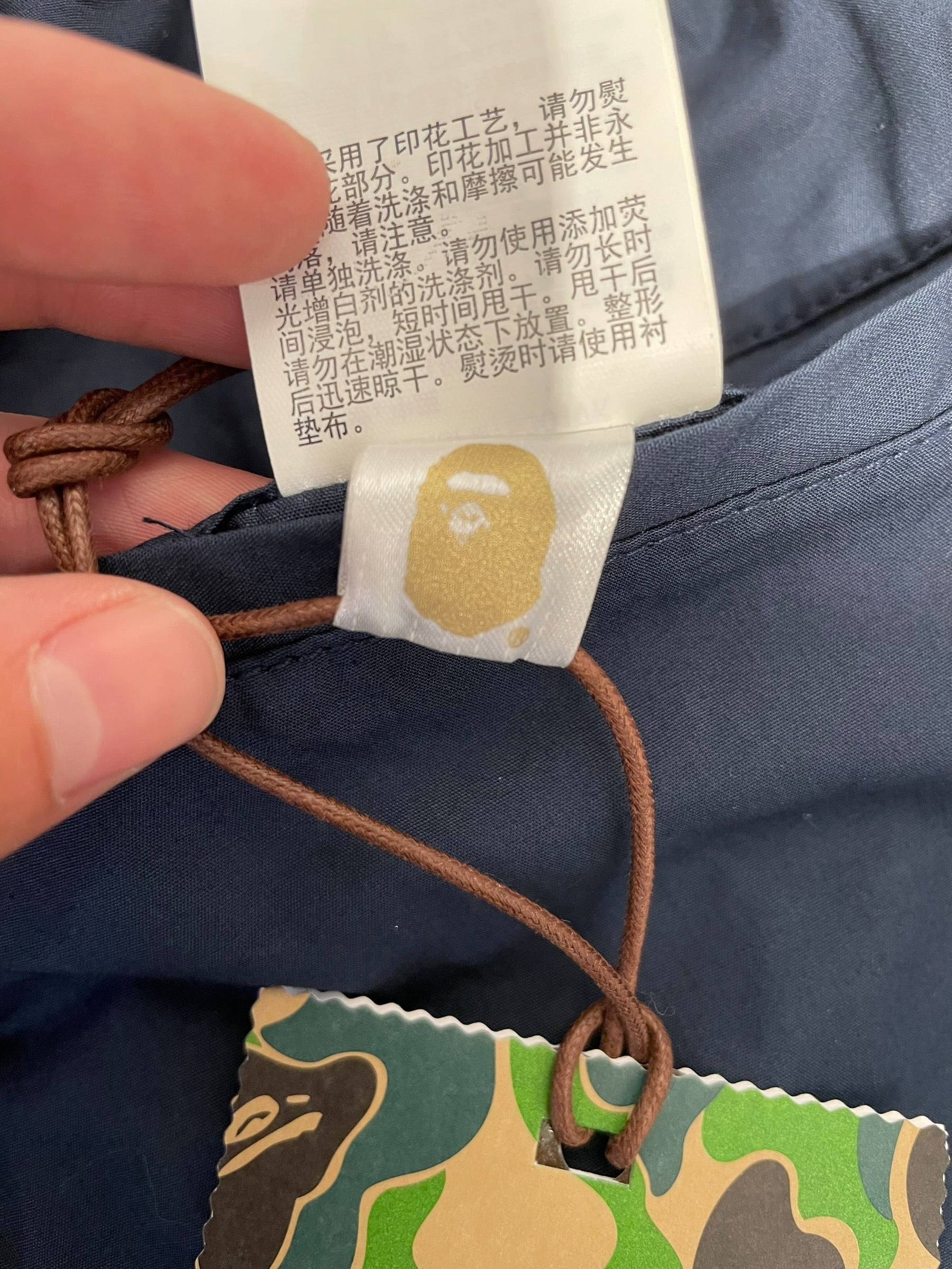 A BATHING APE/Shorts/XL/Polyester/PPL/Camouflage/Reversible Camo/Shark Face view 6
