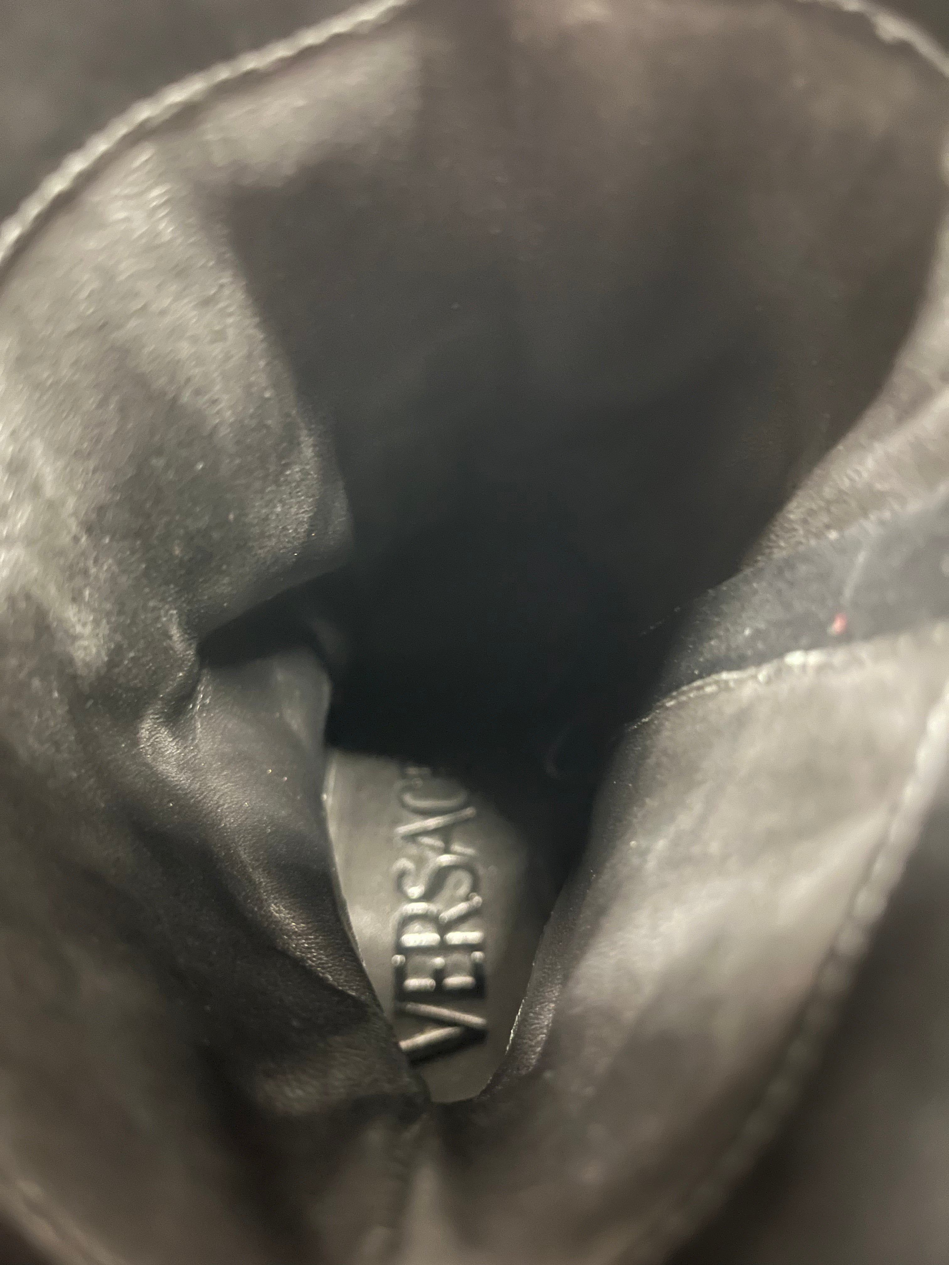 VERSACE/Heels/EU 39.5/Leather/BLK/MEDUSA BOOT view 3