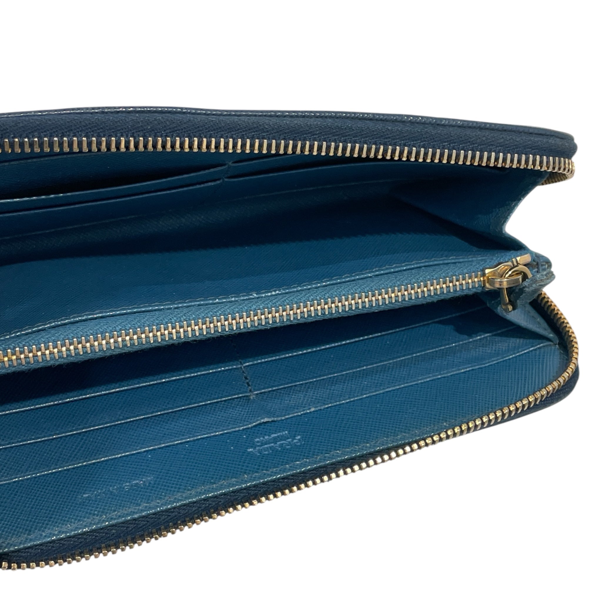 PRADA/Long Wallet/Leather/BLU/L's/2 TONE, X6KRRWJ view 3