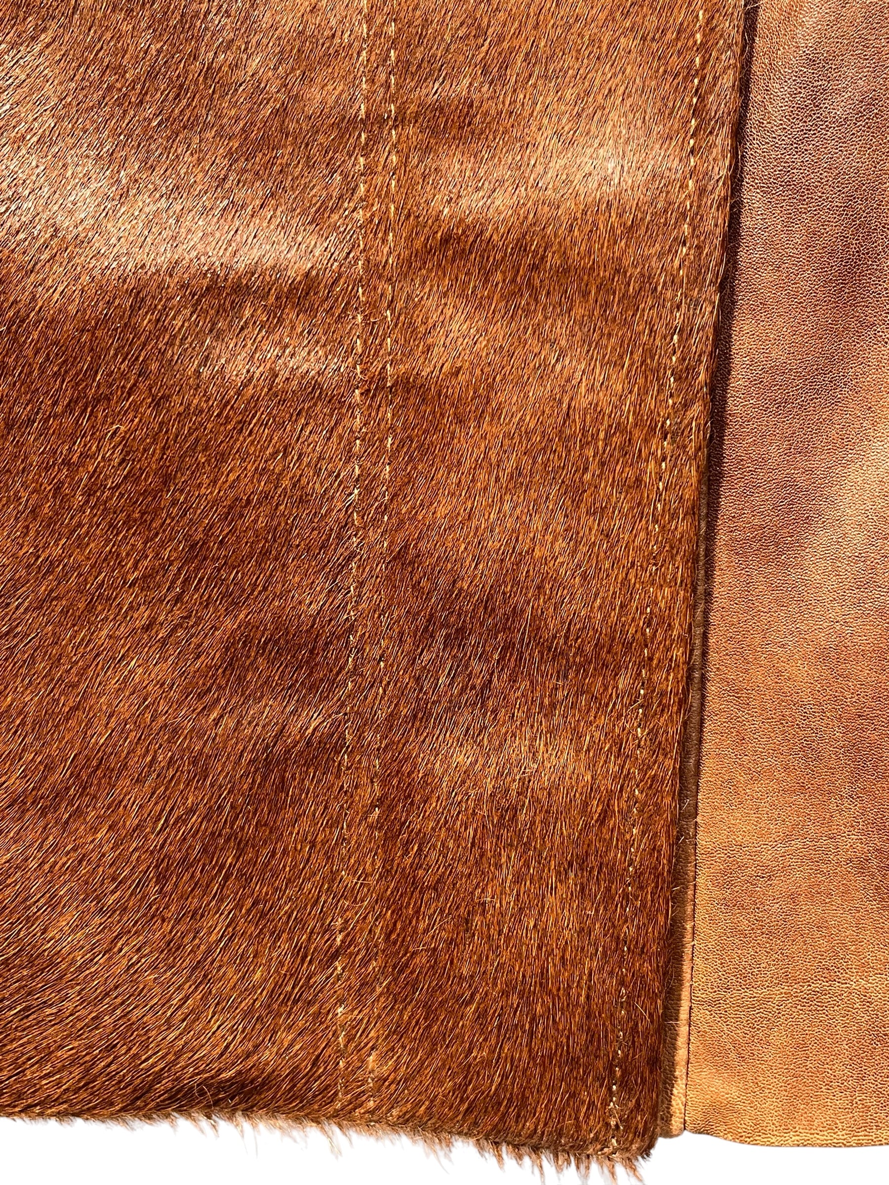 Aksara/Leather Jkt/S/Leather/BRW/light brown cow view 6