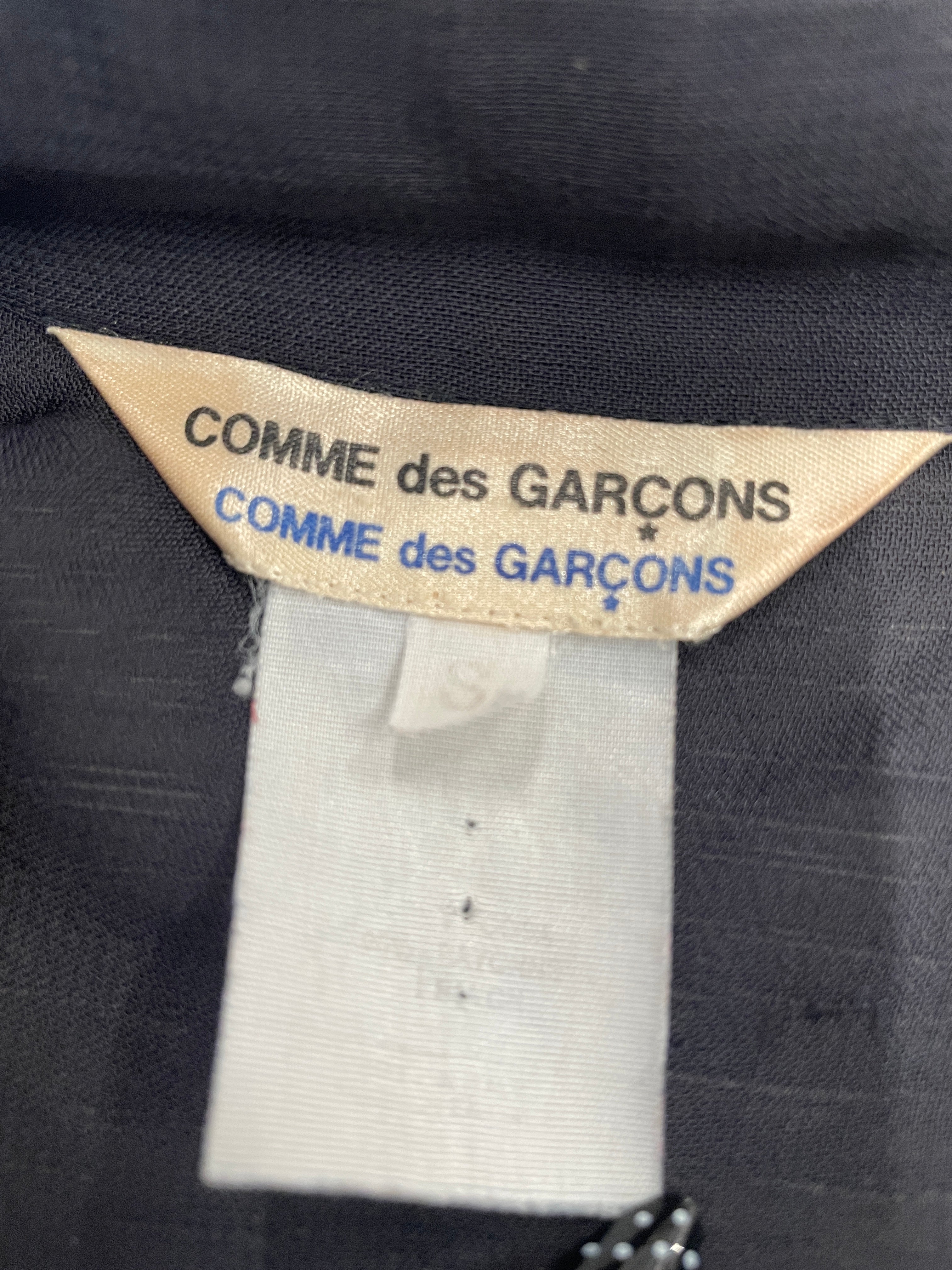 COMME des GARCONS/SS Blouse/S/Silk/BLK/SEE THROUGH POCKET view 3