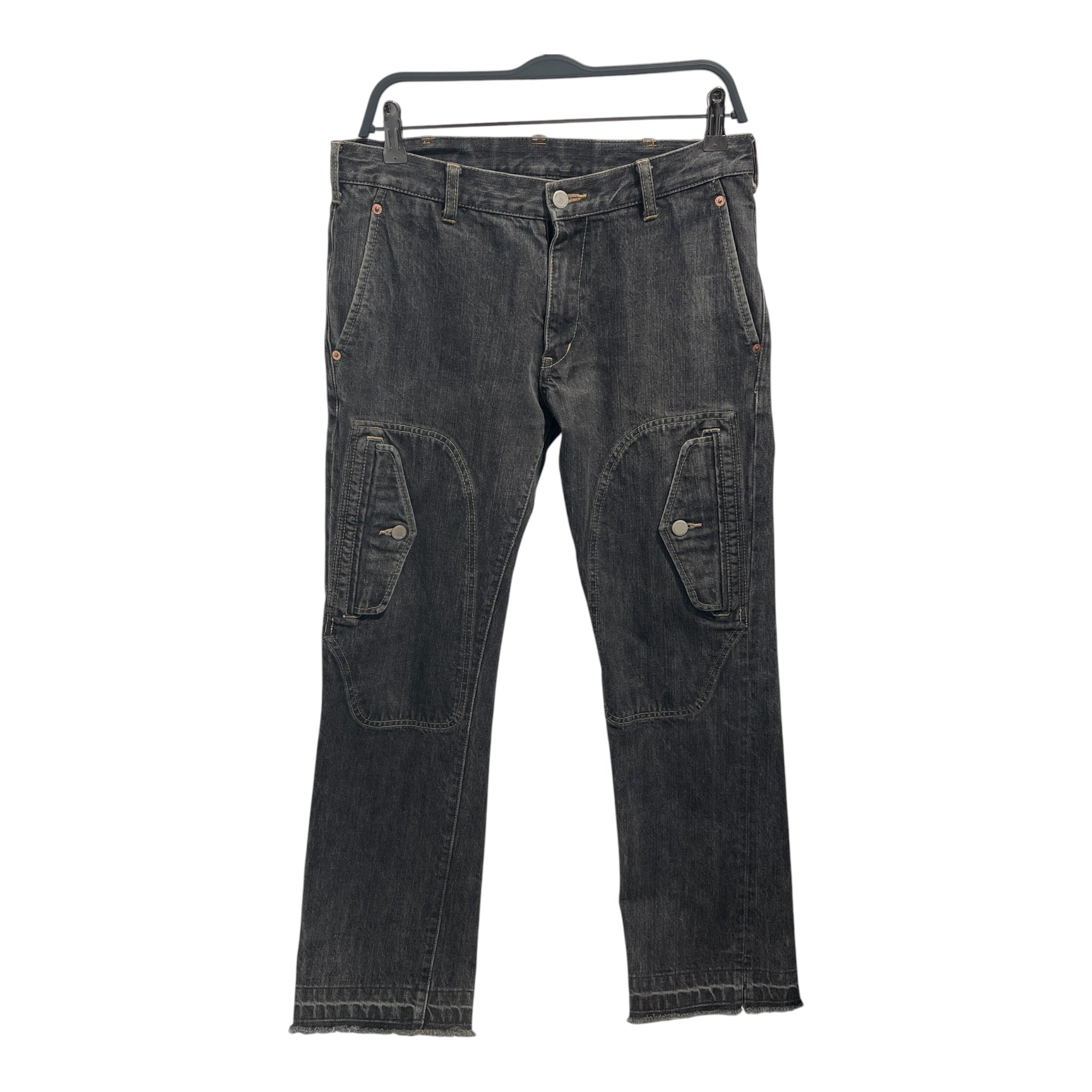 COMME des GARCONS HOMME/Cargo Pants/M/Denim/BLK/AD2004 Side Pocket Jean view 2