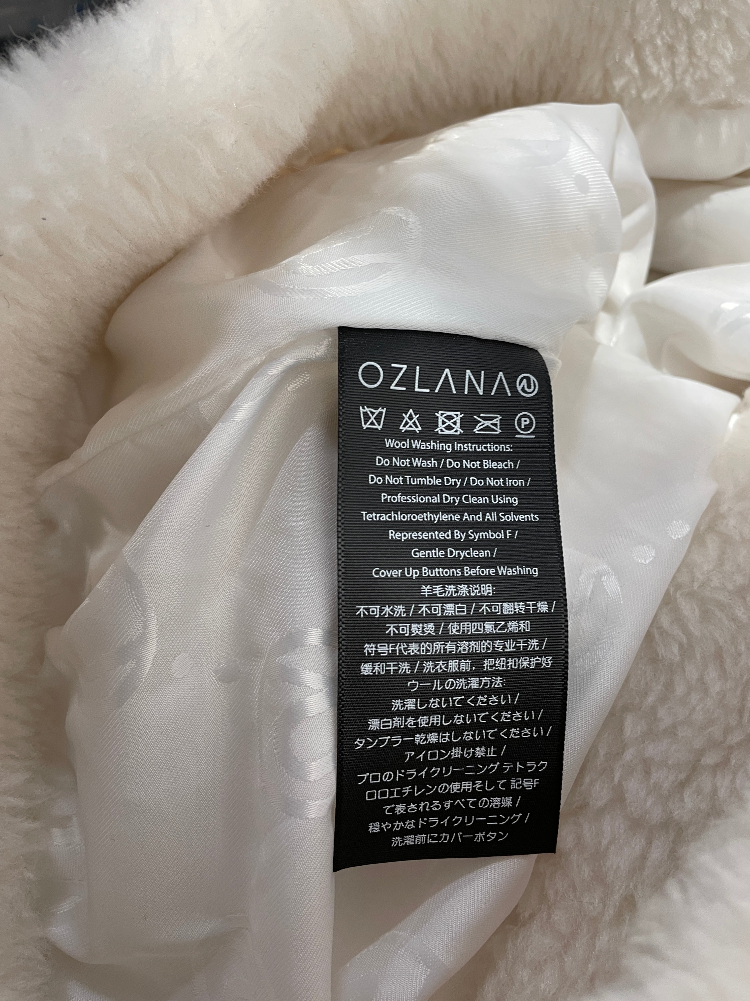 Keith Haring/Fleece Jkt/L/Cotton/WHT/White Fleece Teddy Zip view 4
