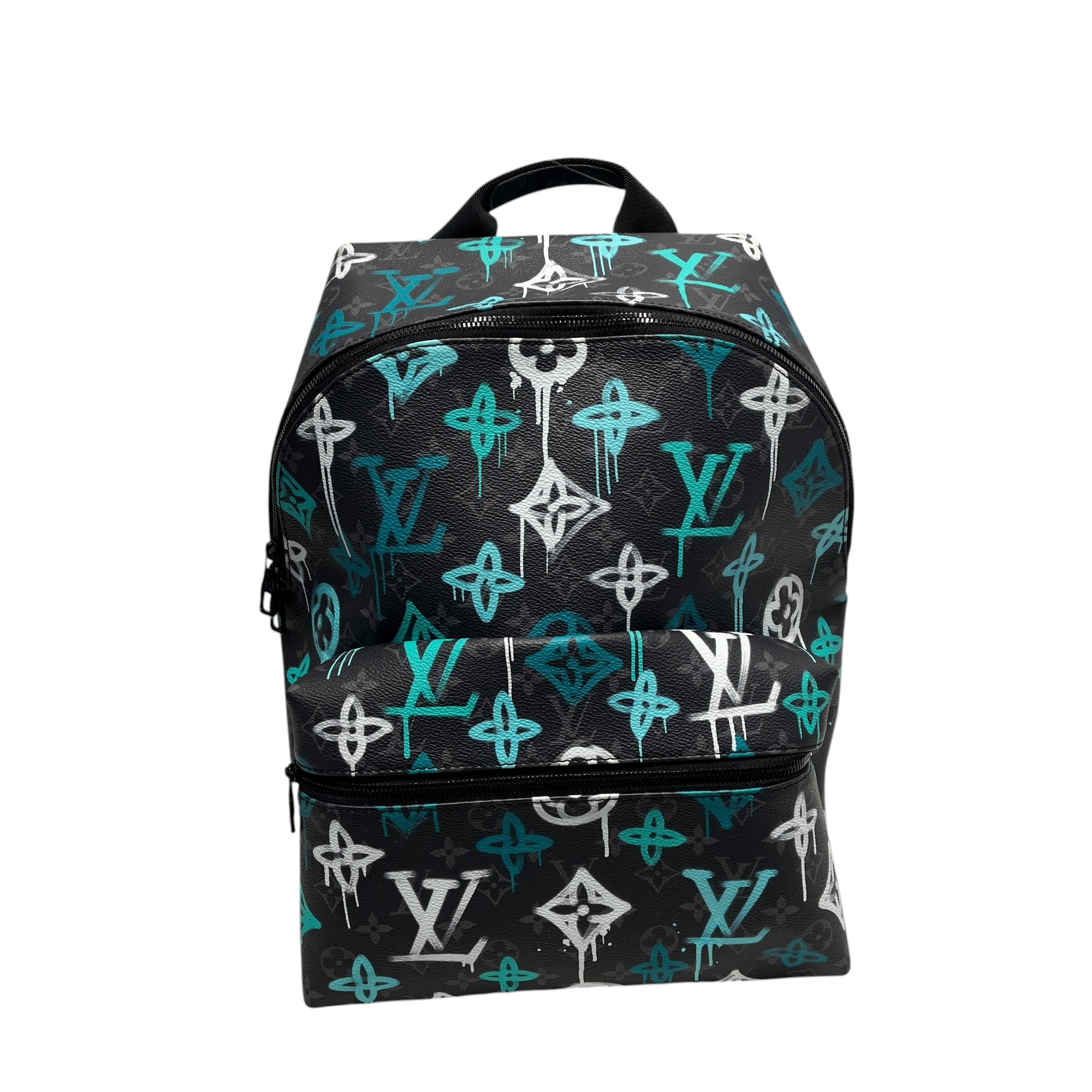 LOUIS VUITTON/Backpack/Monogram/Leather/GRY/discovery graffiti backpack view 1