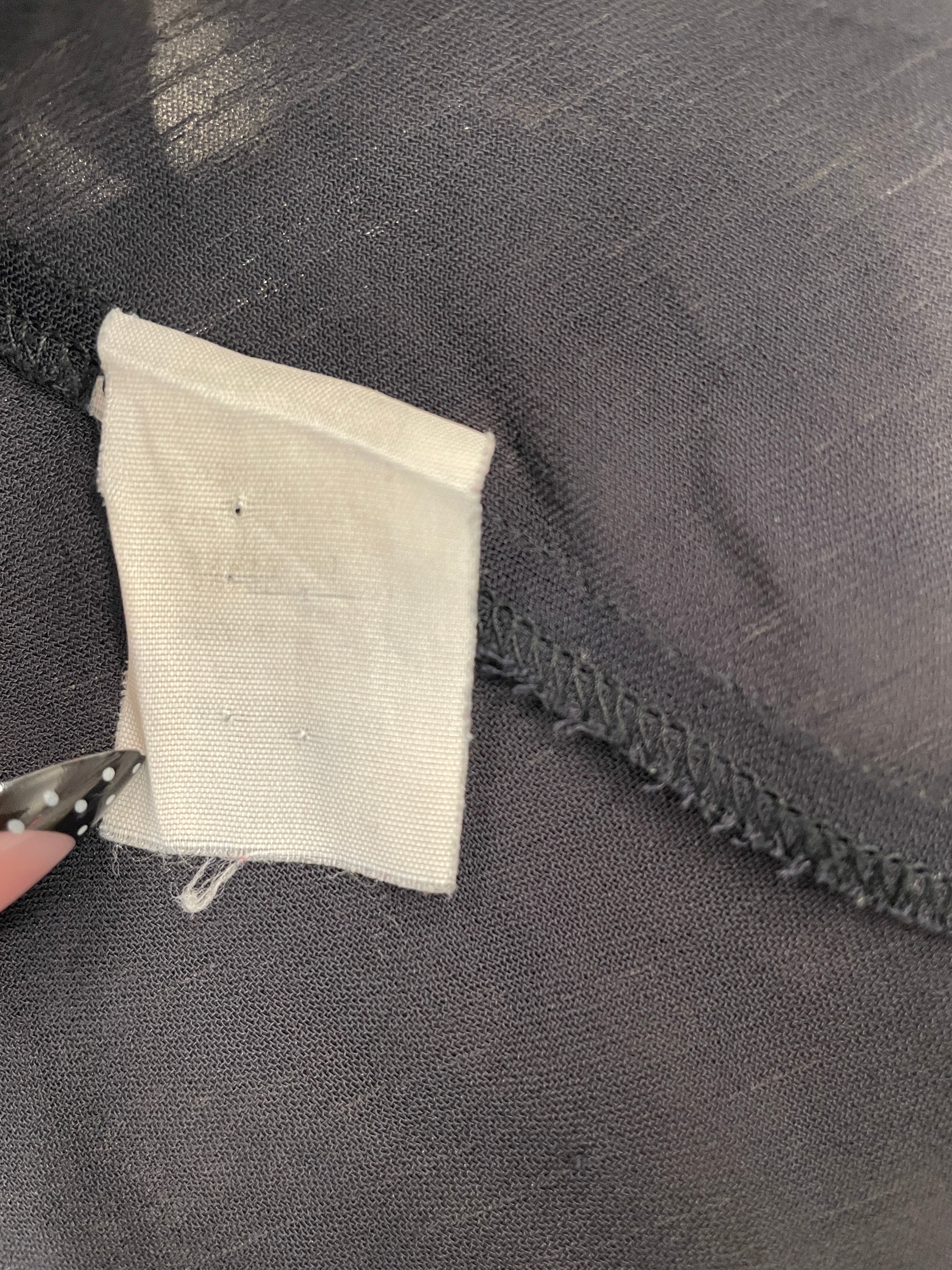 COMME des GARCONS/SS Blouse/S/Silk/BLK/SEE THROUGH POCKET view 4