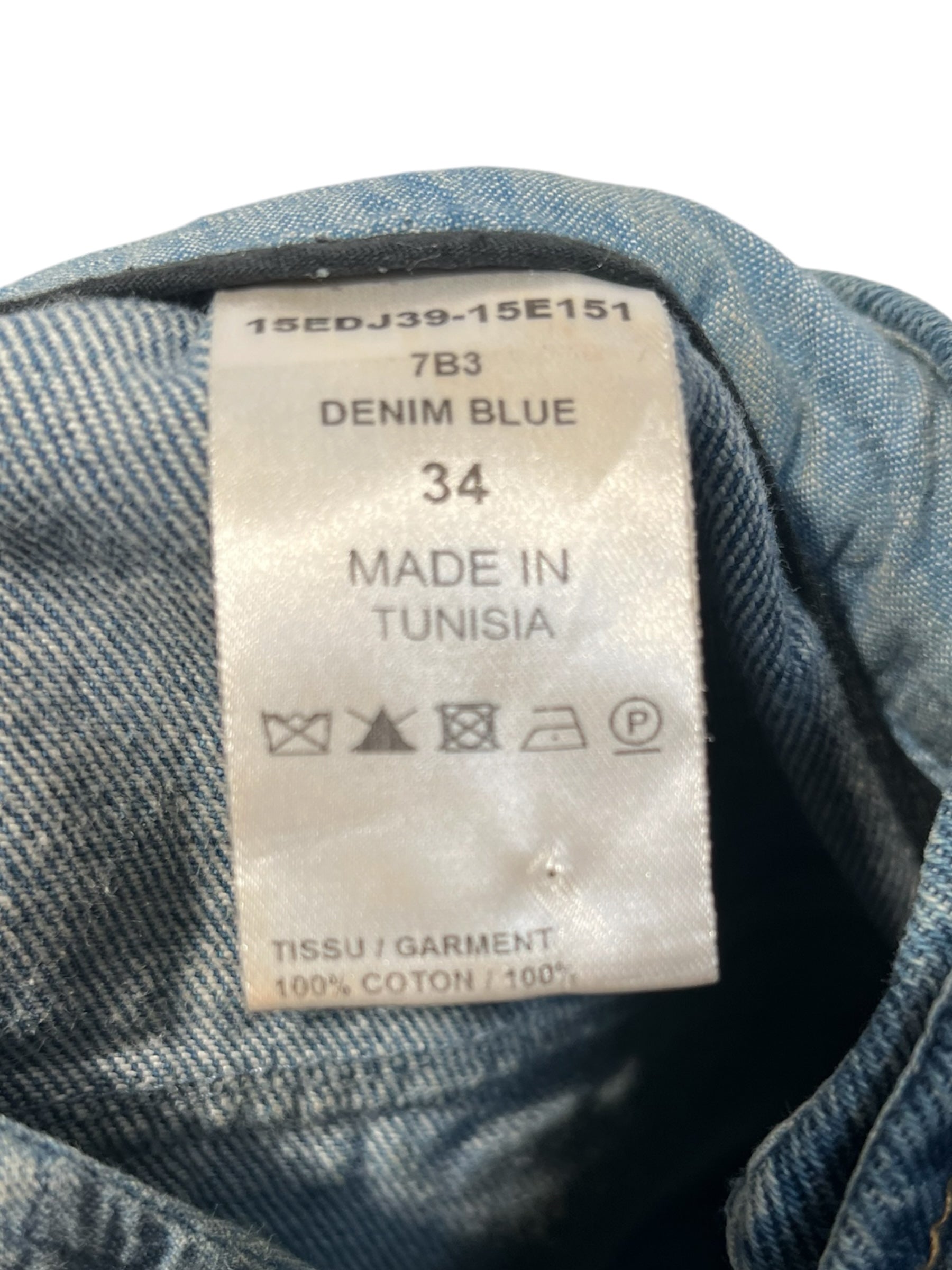 Chloe/Skirt/34/Denim/BLU/STITCH WAIST DOUBLE FRONT PCKT view 4