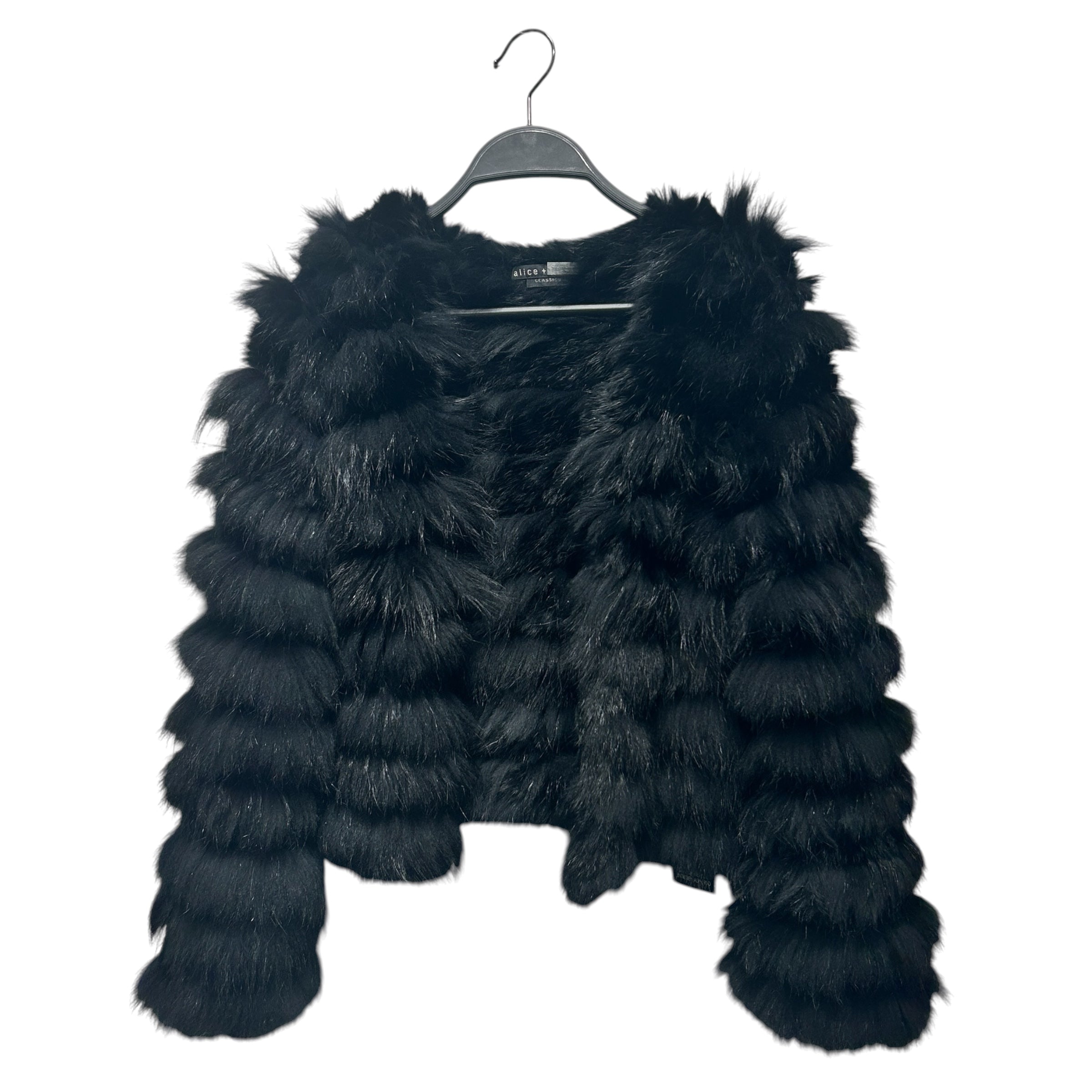 alice+olivia/Jacket/XS/Fur/BLK/Fur Jacket