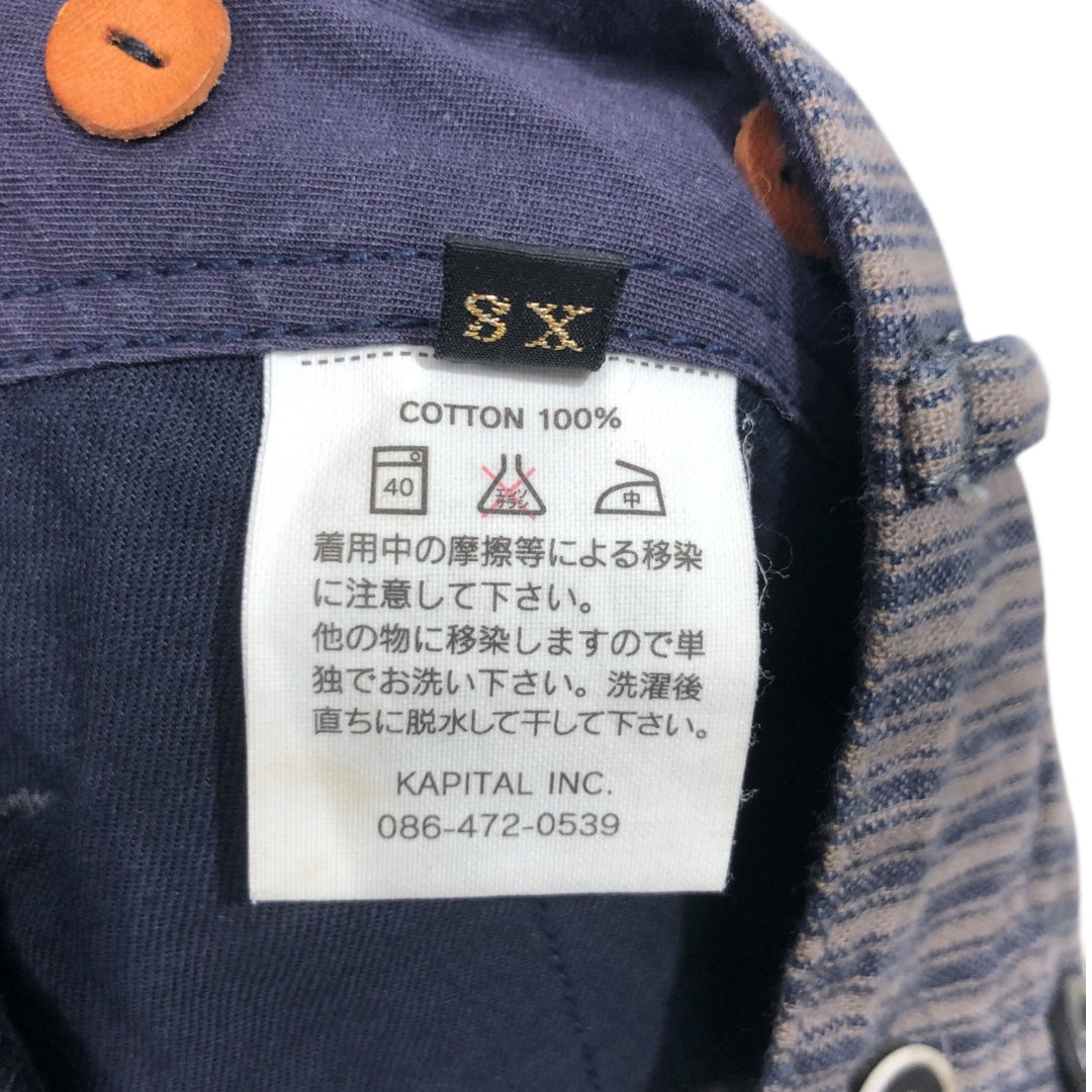KAPITAL/Straight Pants/0/Cotton/NVY/Ankle/Stripe/BEG/NVY PINSTRIPE 12 BUTTON view 5