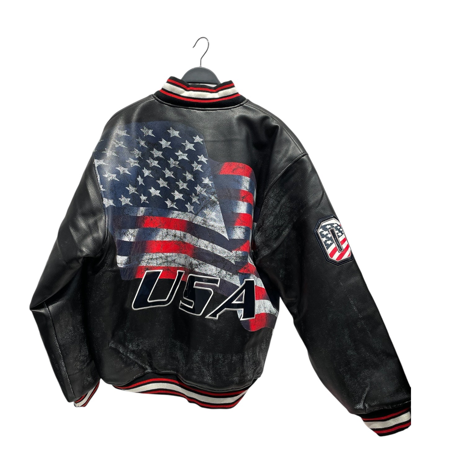 IMPAQ/Leather Jkt/L/Leather/BLK/AMERICAN NEW YORK LOGO view 2