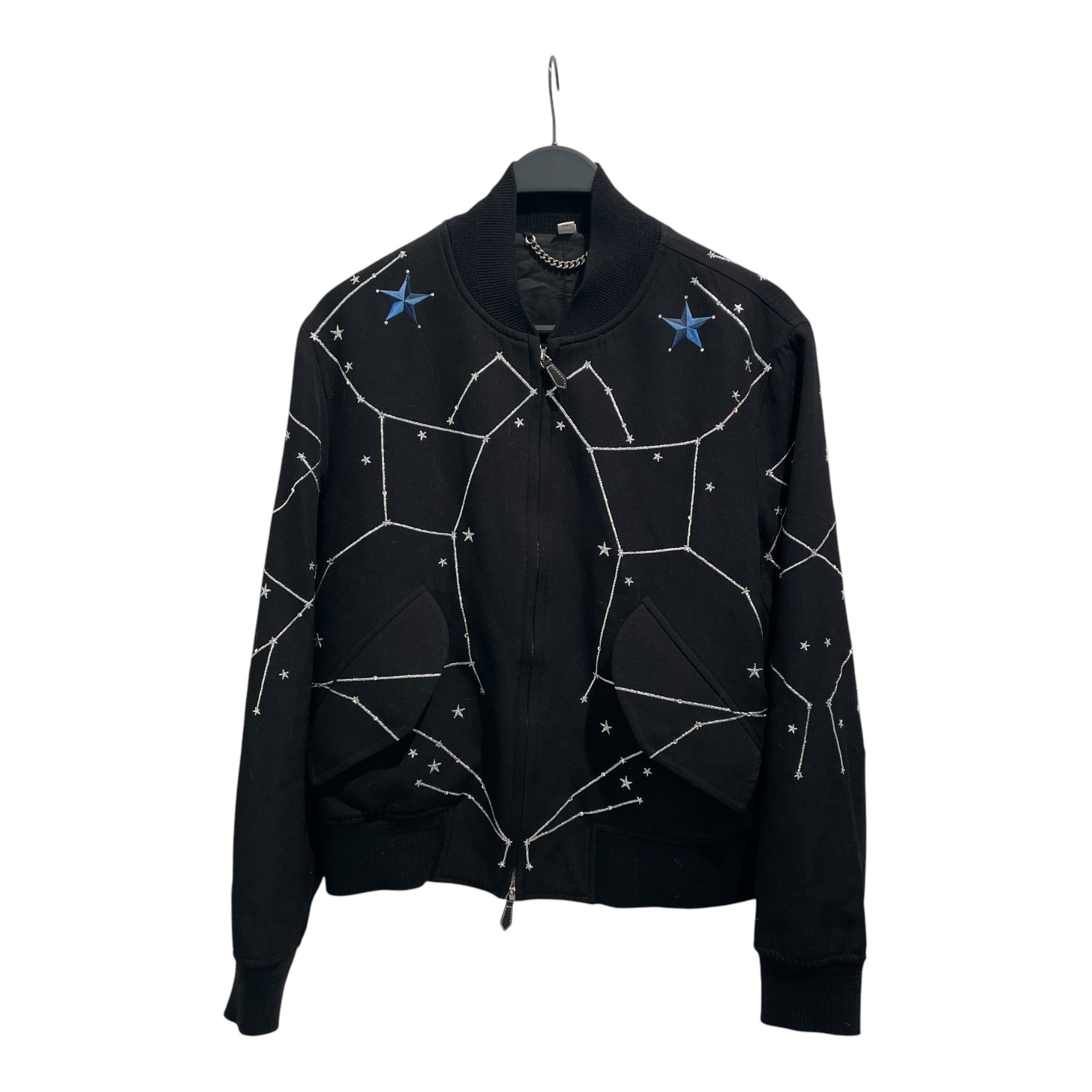 BURBERRY/Jacket/46/Wool/BLK/All Over Print/Linton Crystals Jacket view 1