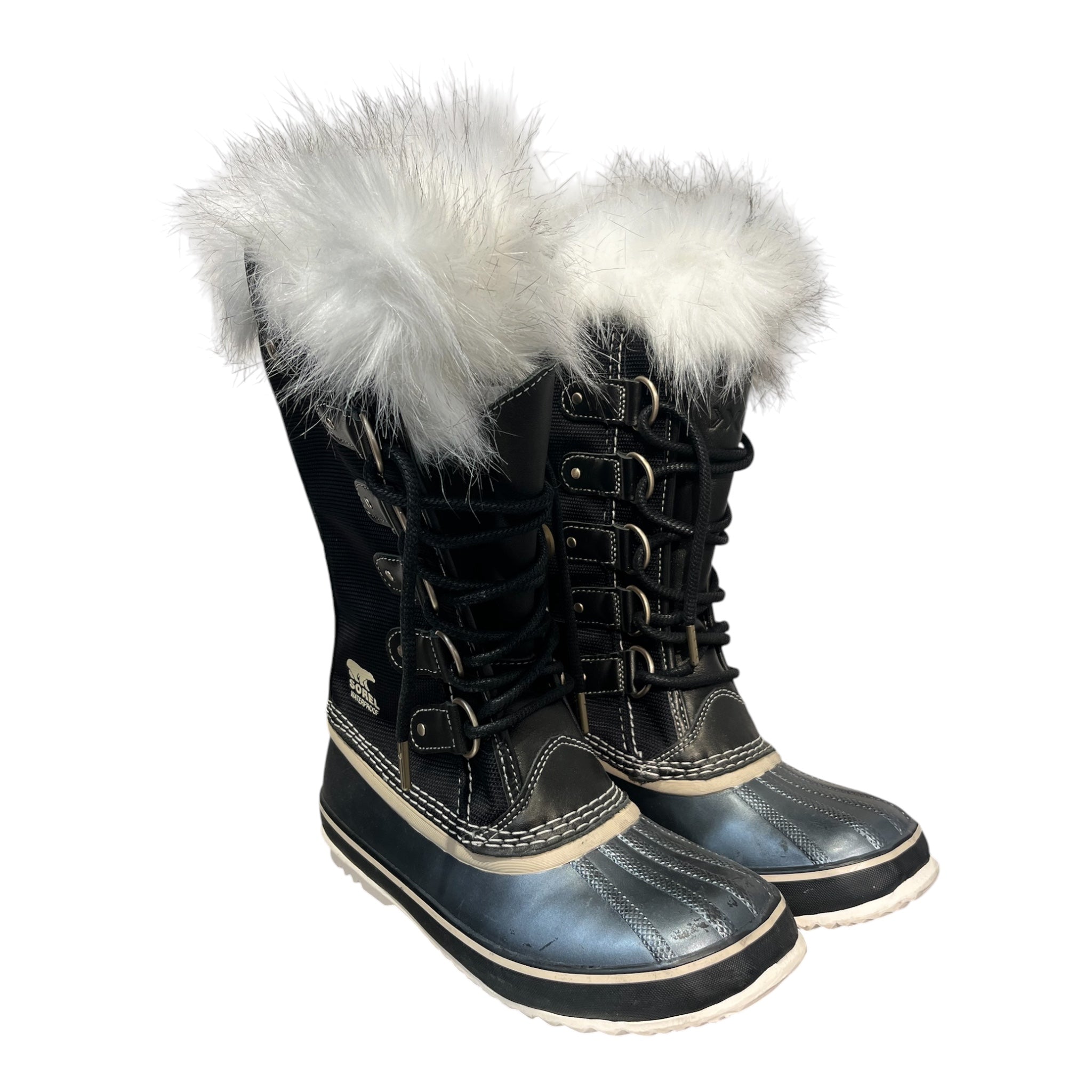 SOREL/Trekking Boots/US 7.5/Polyester/BLK/01503 JOAN OF ARCTIC W/ FUR view 1