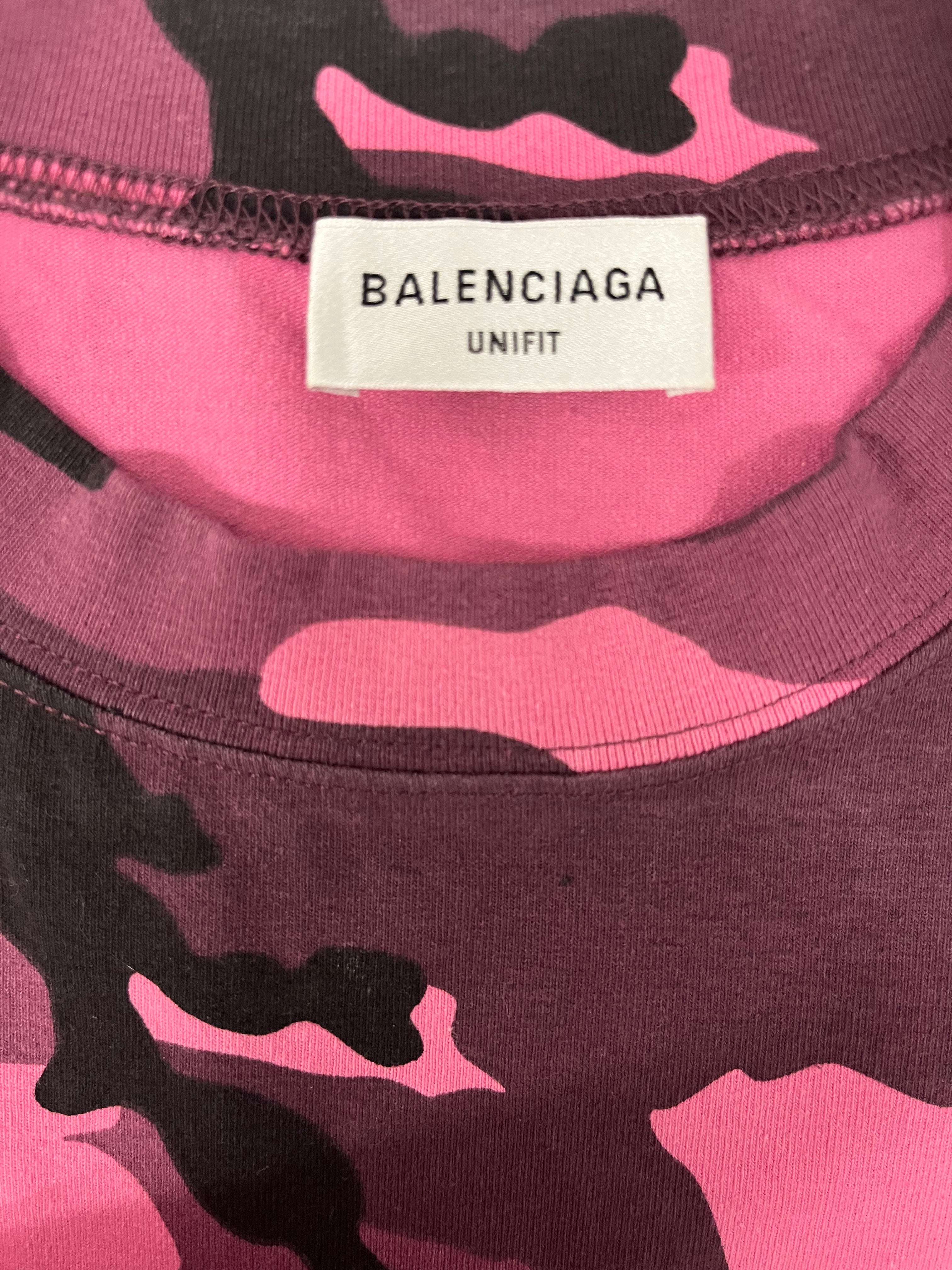 BALENCIAGA/Camisole/M/Camouflage/Cotton/PNK/UNIFIT view 3