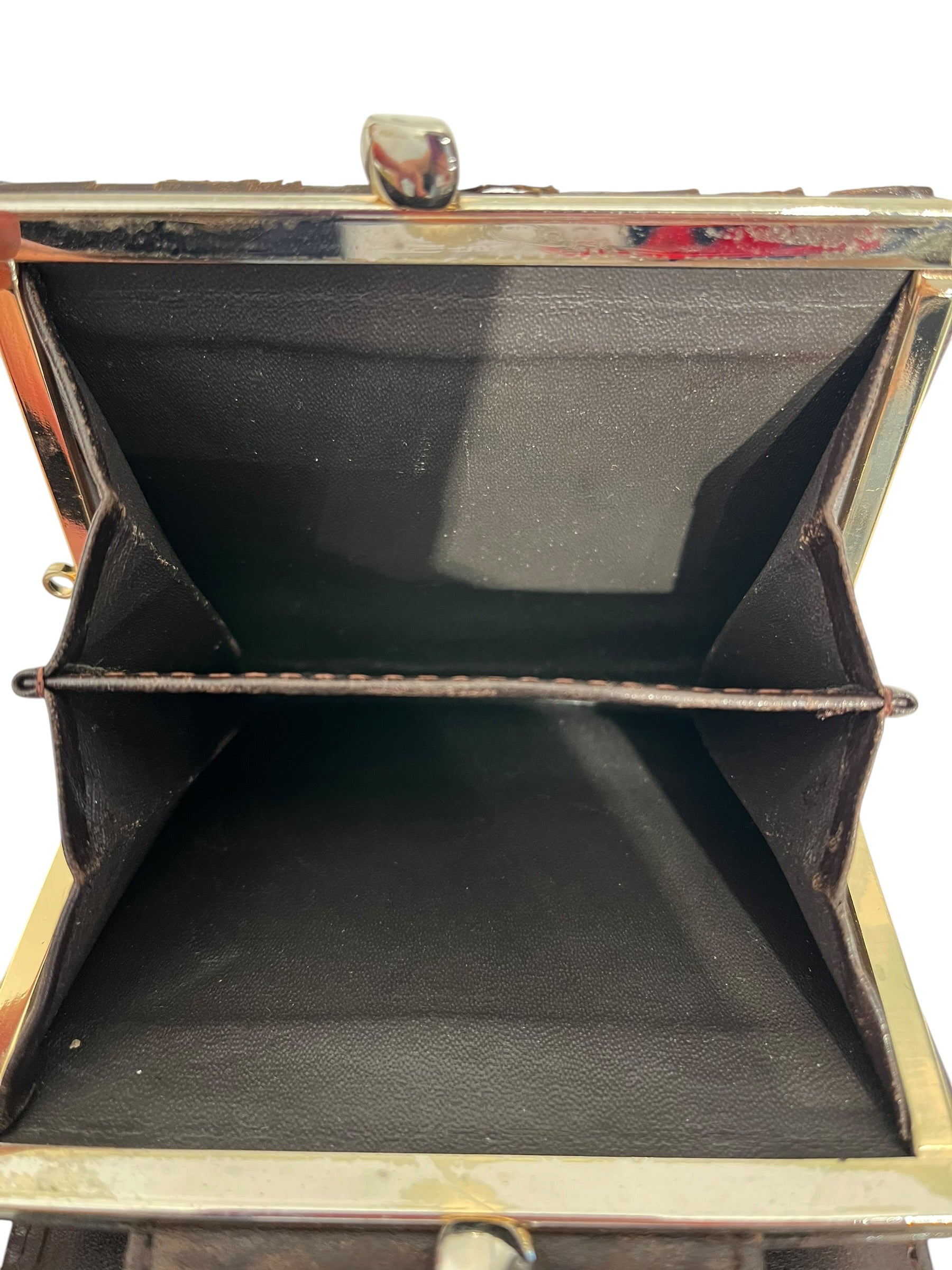 NINA RICCI/Wallet/Animal Pattern/Leather/BRW/CROC PTTRN/SLVER CLASP LOCK view 5