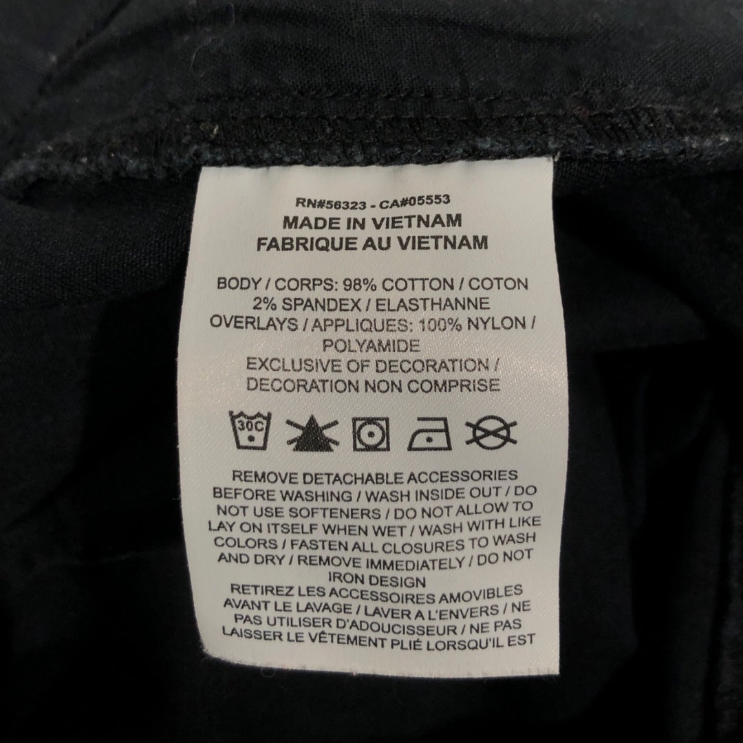 NIKE/OFF-WHITE/Cargo Pants/XL/Cotton/BLK/nylon cargo pockets / workwear view 4