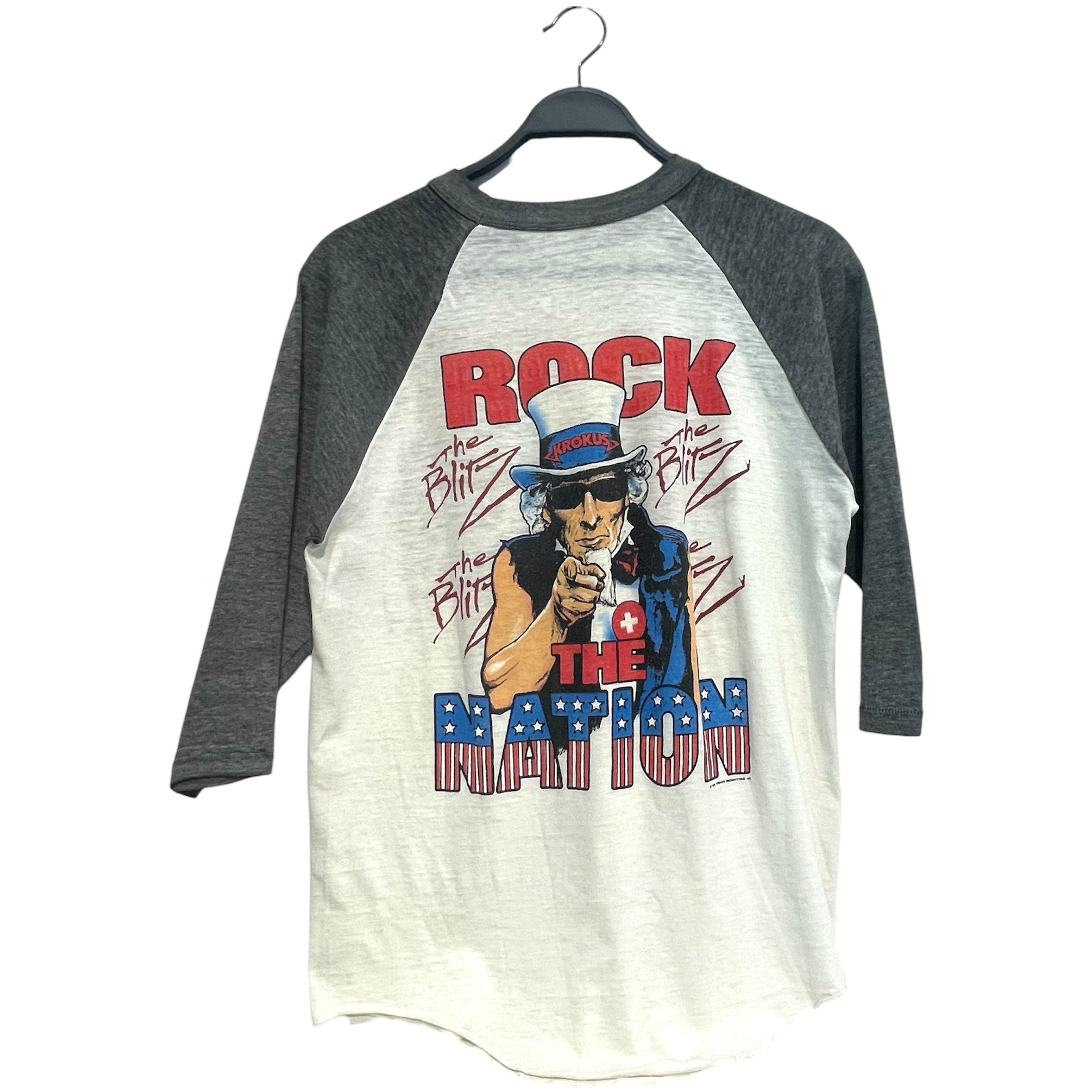 Vintage/3|4S Cut & Sew/XL/Cotton/WHT/Raglan Sleeve/Krokus view 2