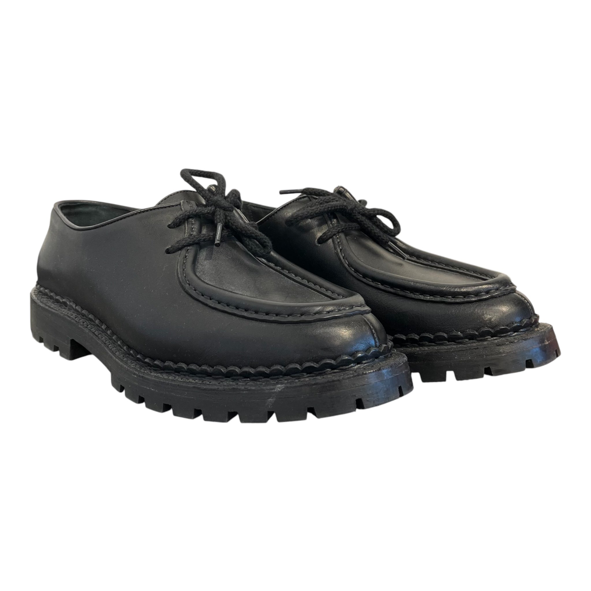 SAINT LAURENT/Loafers/EU 36/Leather/BLK/LEATHER DERBYS 686356 view 1