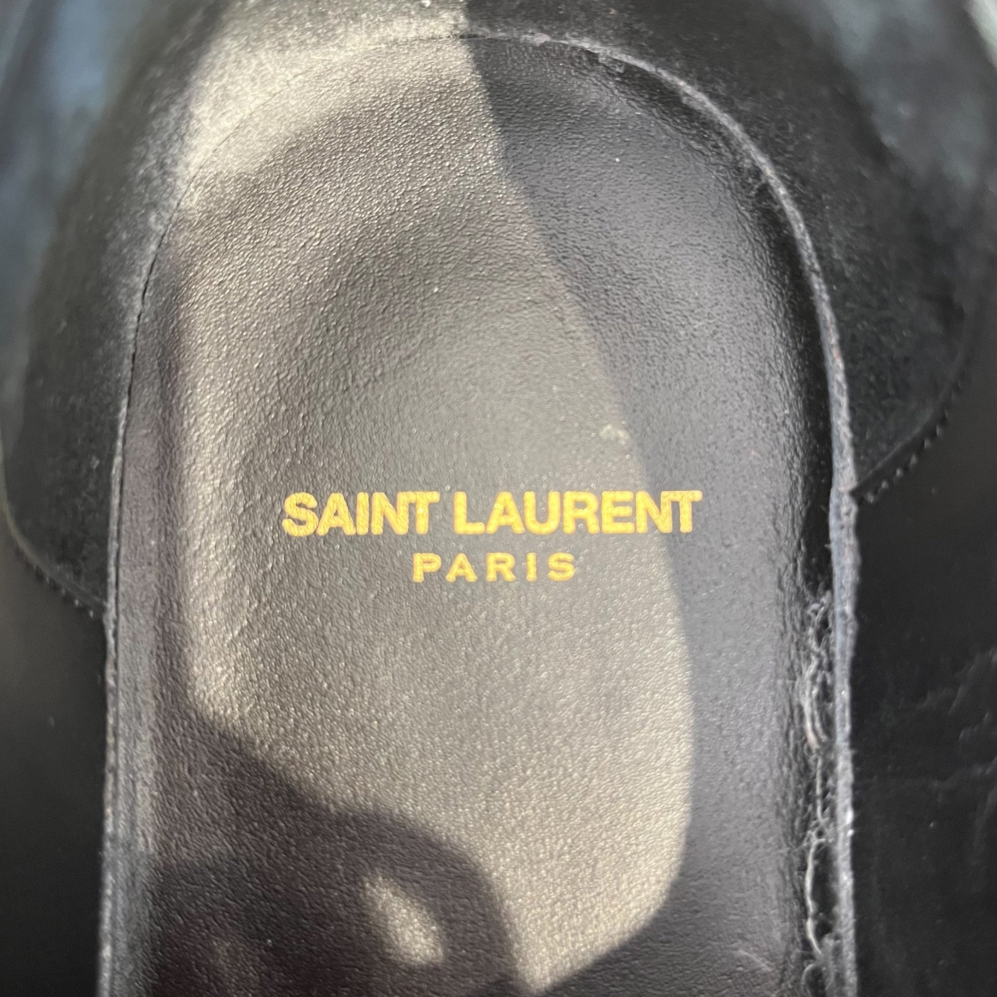 SAINT LAURENT/Loafers/EU 36/Leather/BLK/LEATHER DERBYS 686356 view 4