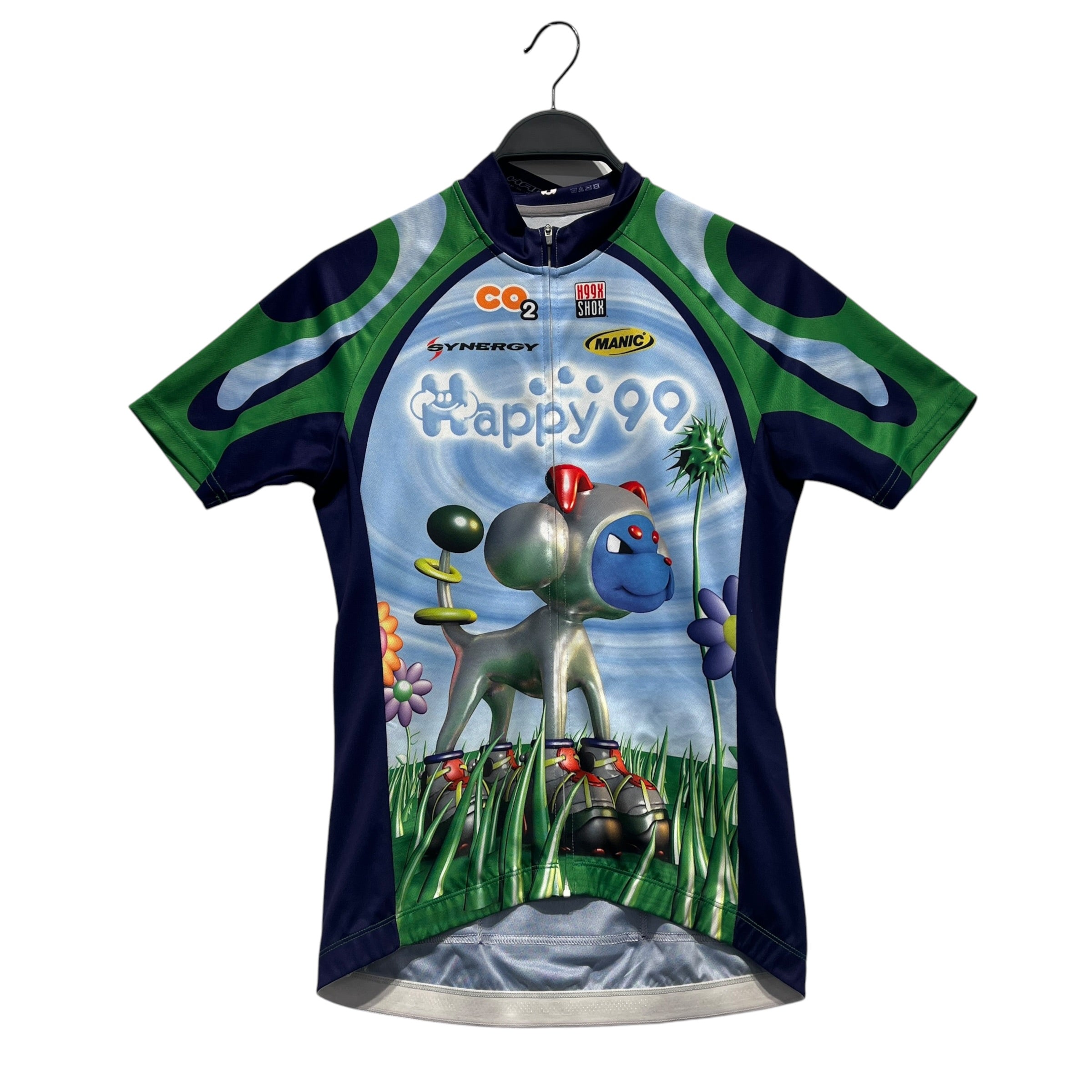 HAPPY 99/T-Shirt/S/Polyester/PPL/C.L.I.O silver dog view 1