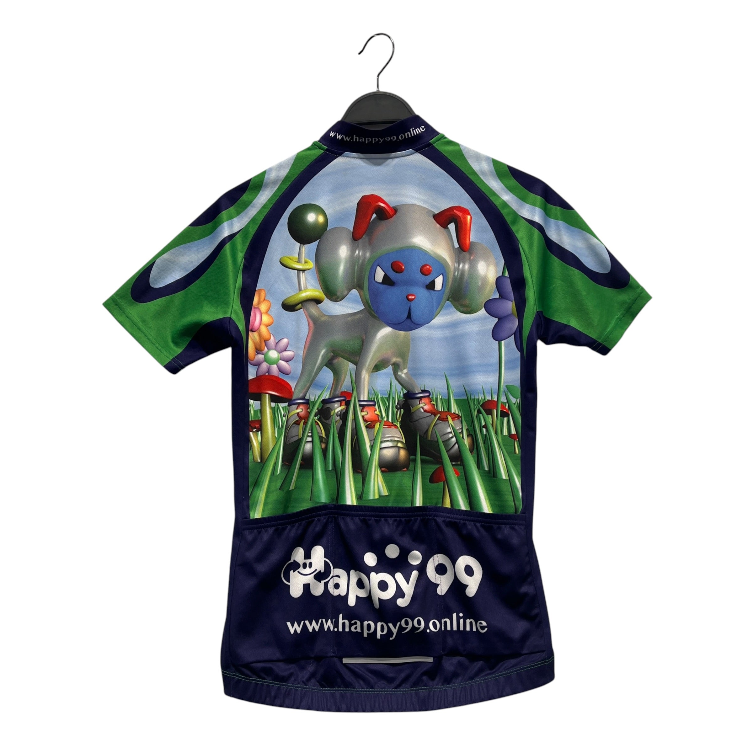 HAPPY 99/T-Shirt/S/Polyester/PPL/C.L.I.O silver dog view 2