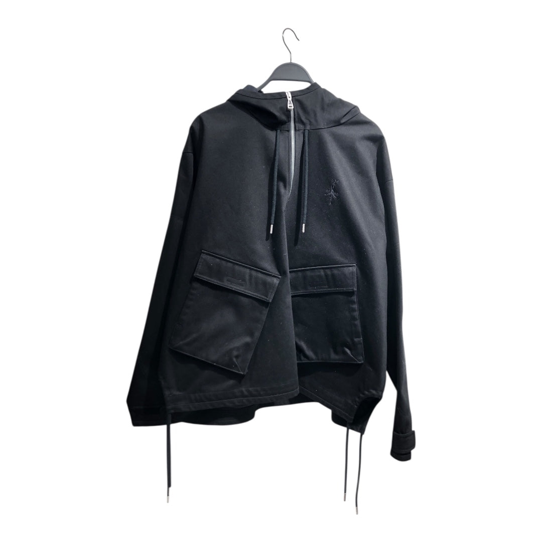 CACTUS JACK/JORDAN BRAND/Jacket/XXL/Cotton/BLK/cargo quarter zip hoodie view 1