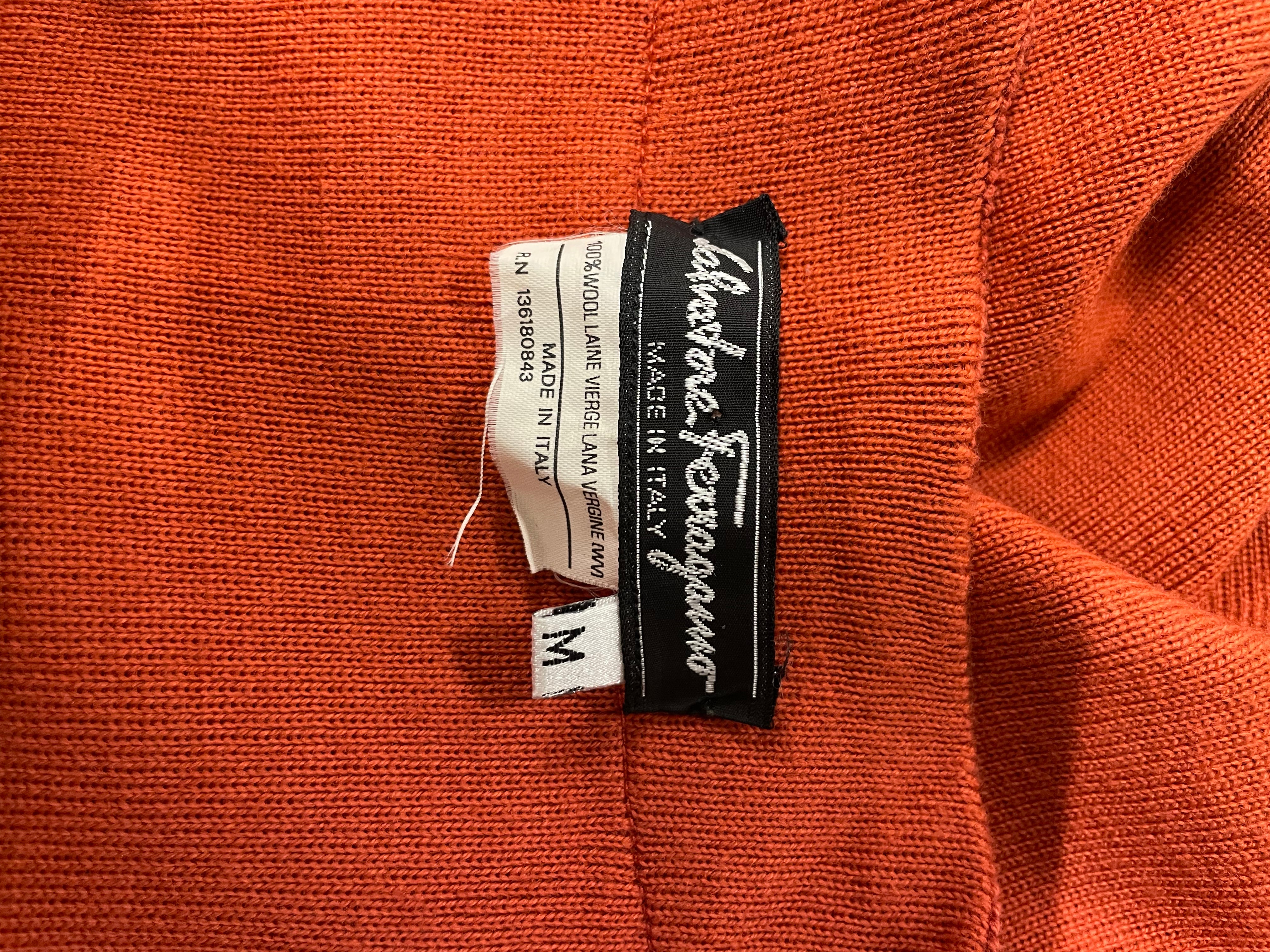 Salvatore Ferragamo/Cardigan/M/Wool/ORN/HALF GOLD AND SILVER BUTTON view 3