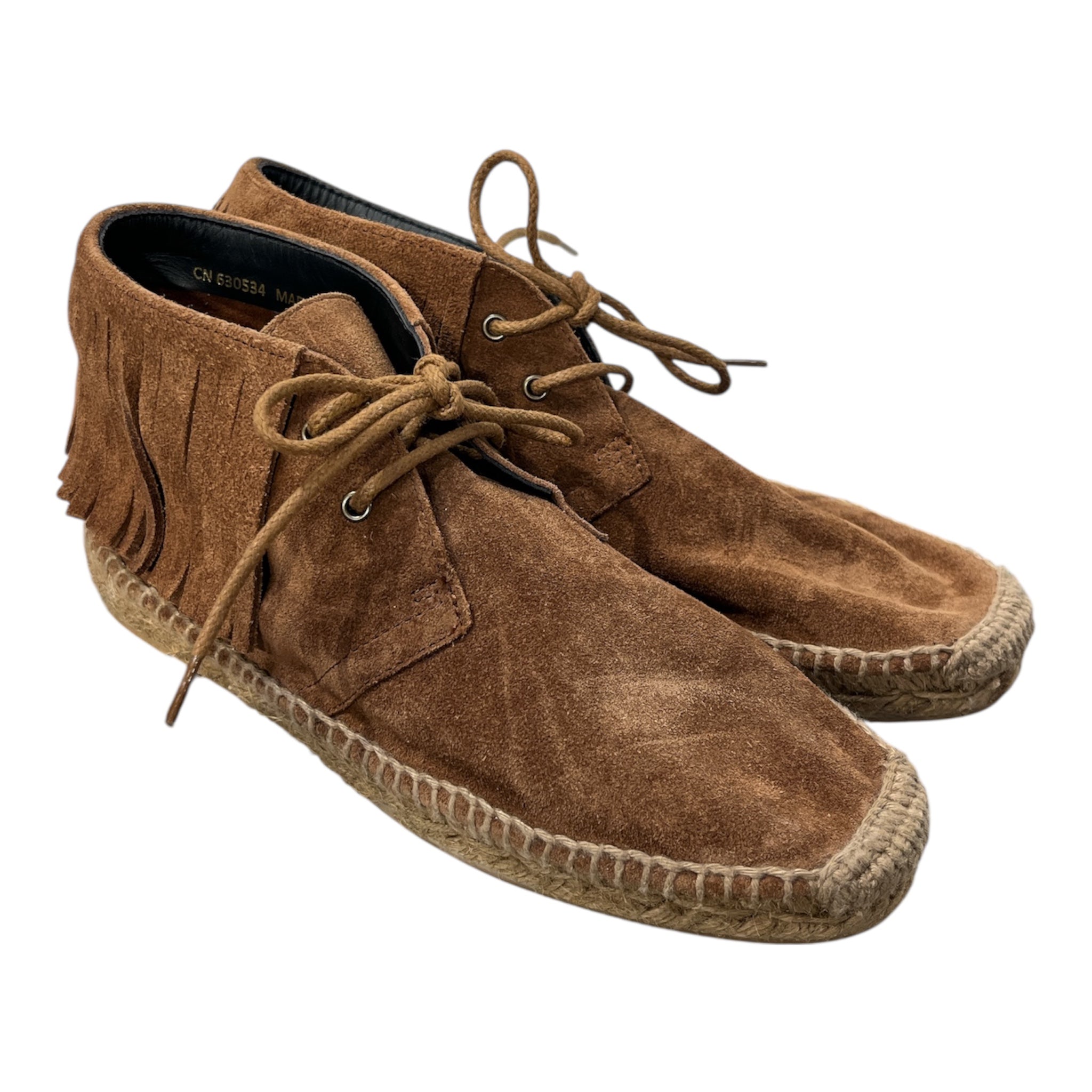 SAINT LAURENT/Shoes/EU 36.5/Suede/CML/FRINGE ESPADRILLE view 1