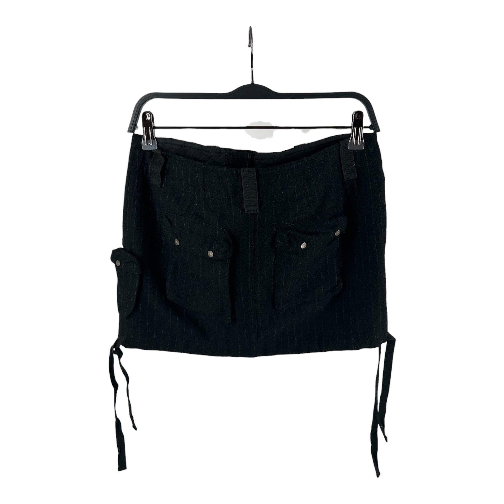 RUGBY RALPHLAUREN/Skirt/4/Wool/BLK/CARGO POCKET MINI SKIRT view 2