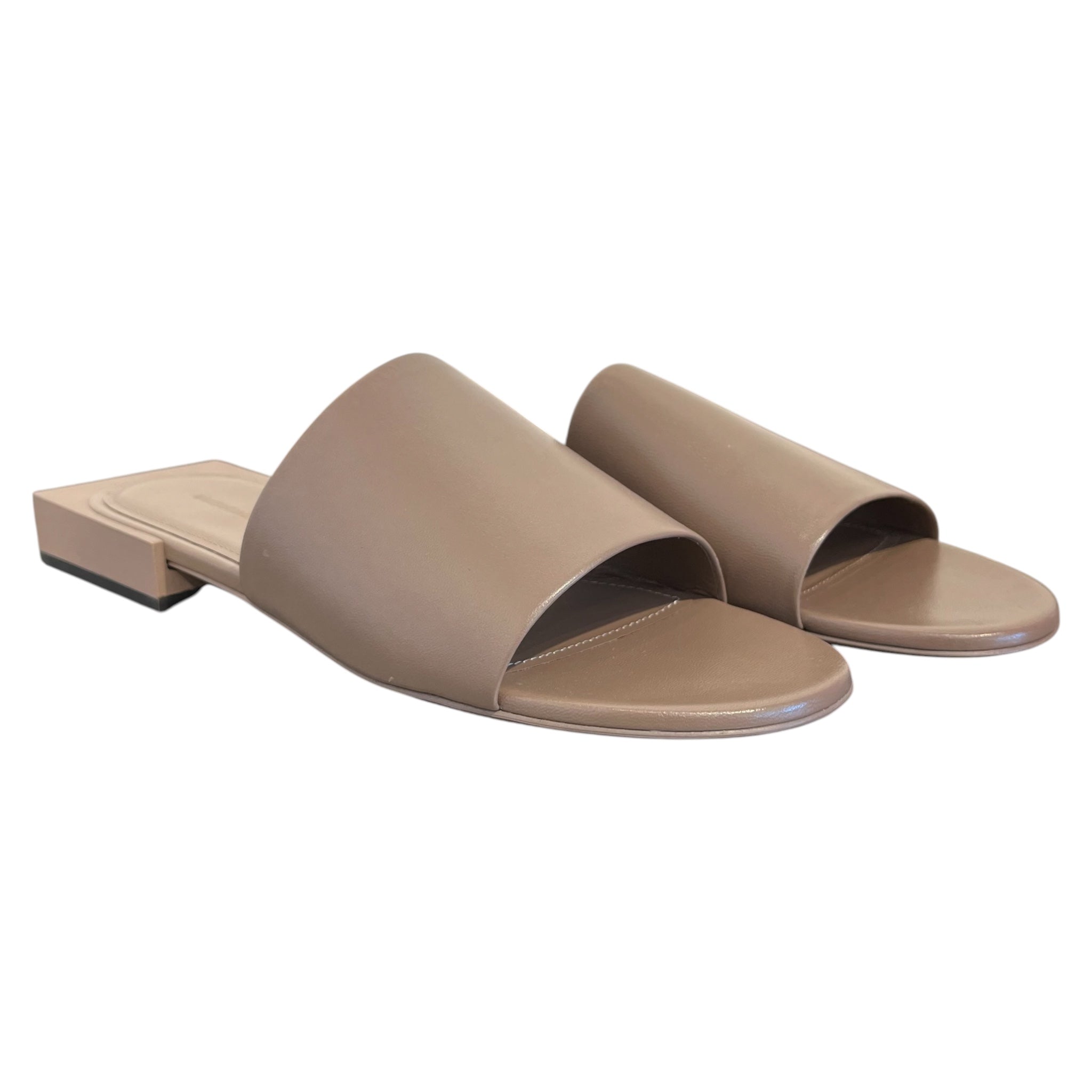 BALENCIAGA/Sandals/EU 37/Leather/GRY/box sandal mink grey view 1