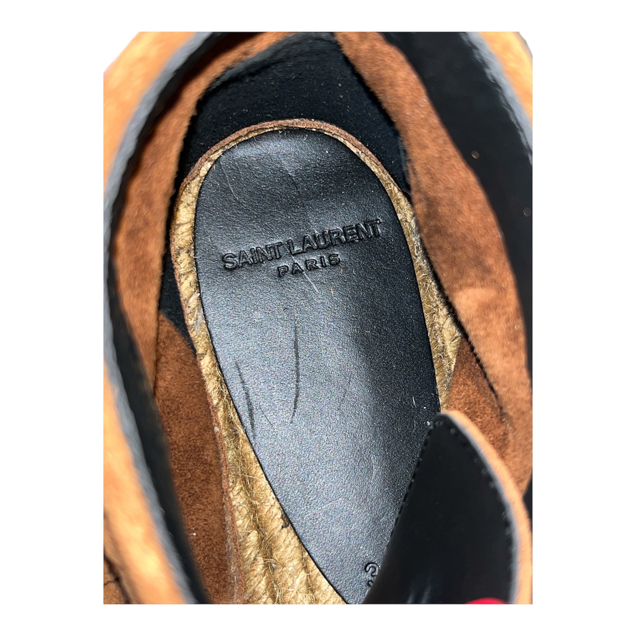 SAINT LAURENT/Shoes/EU 36.5/Suede/CML/FRINGE ESPADRILLE view 4