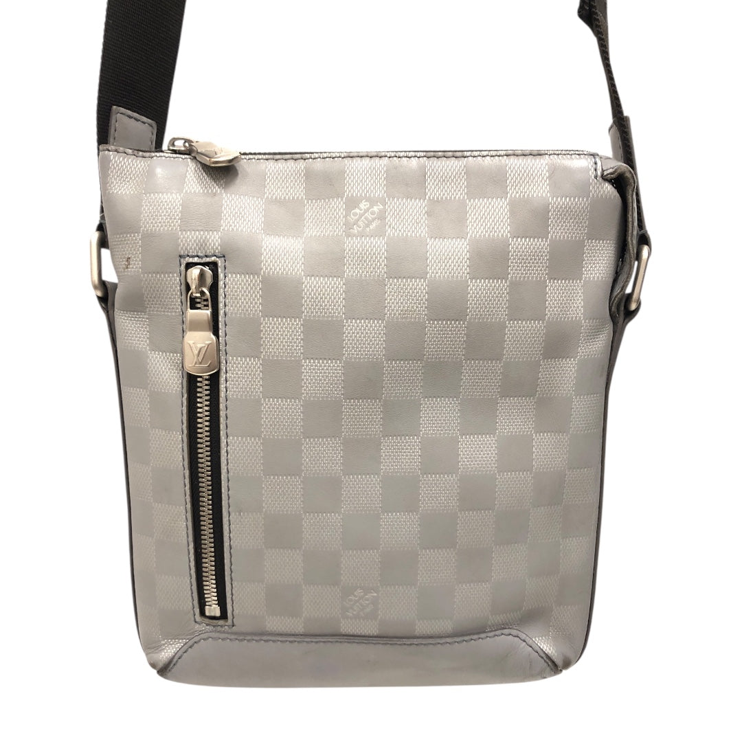 LOUIS VUITTON/Cross Body Bag/All Over Print/Leather/GRY/DAMIER MESSANGER view 2