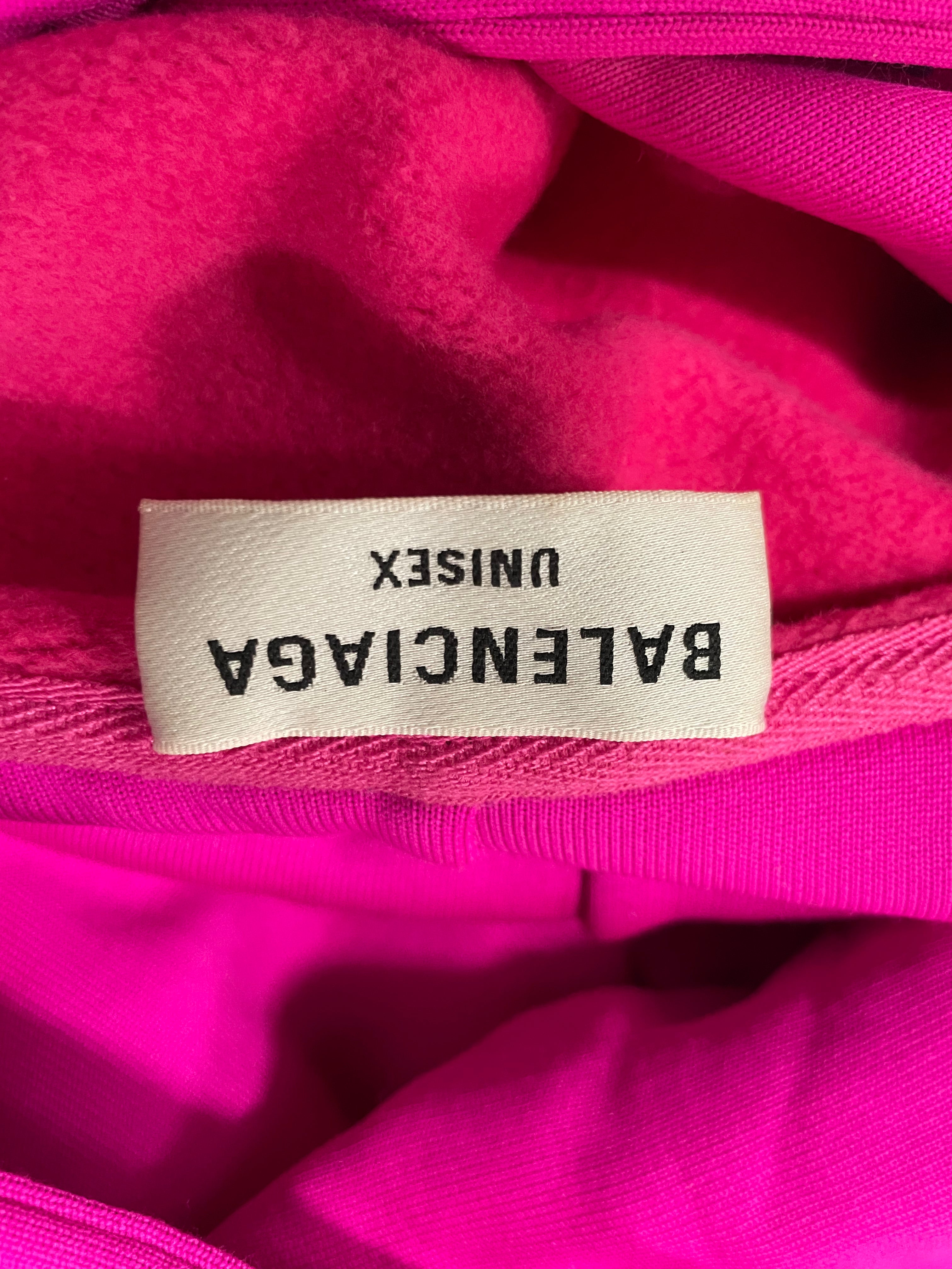BALENCIAGA/Hoodie/XS/Cotton/PNK/THIS IS NOT THE NEW LOGO view 3