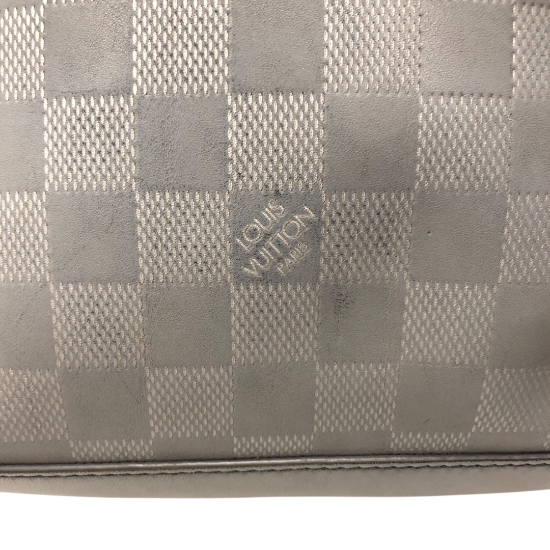 LOUIS VUITTON/Cross Body Bag/All Over Print/Leather/GRY/DAMIER MESSANGER view 6